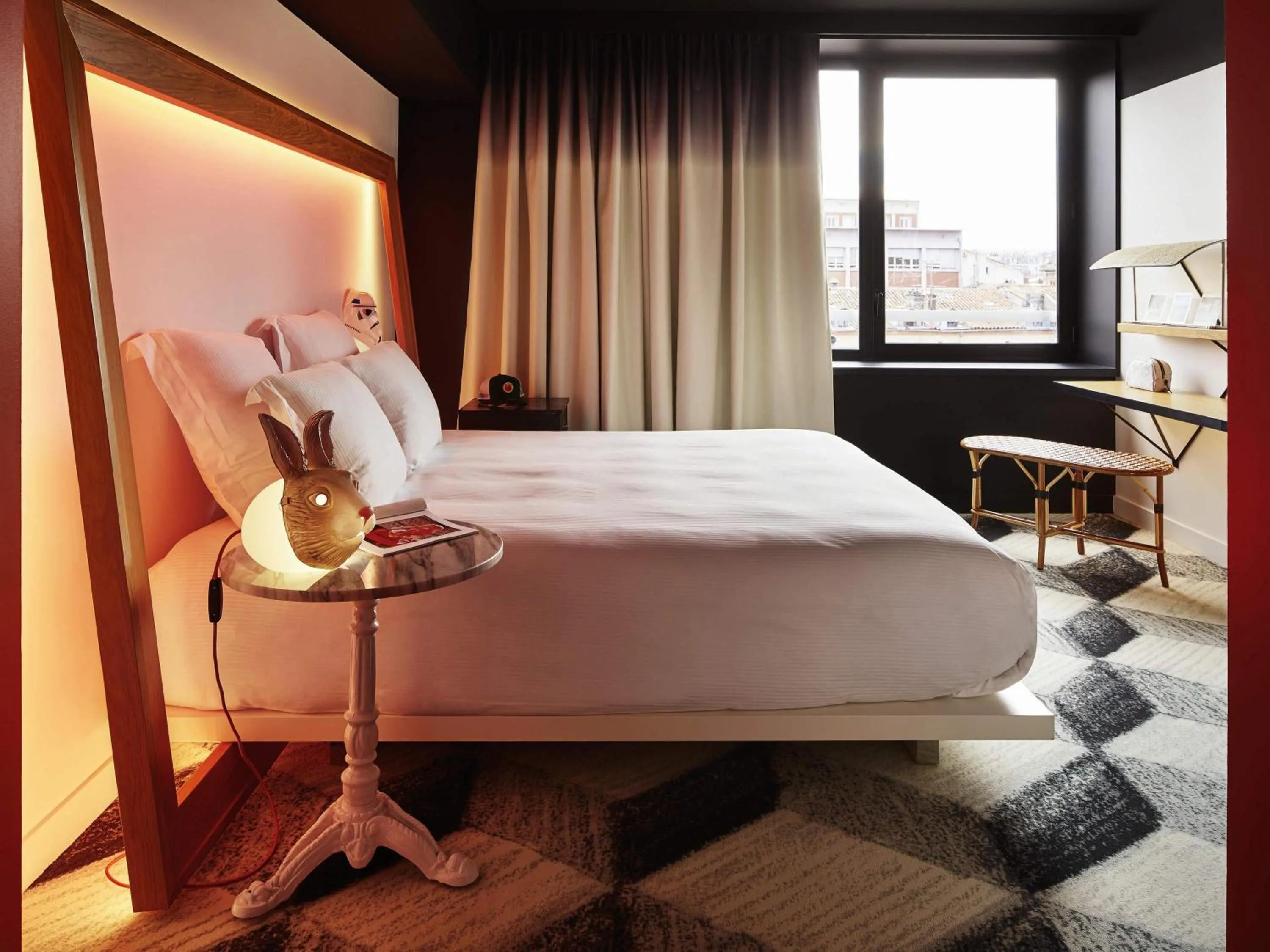 Bedroom, Bed in Mama Shelter Toulouse