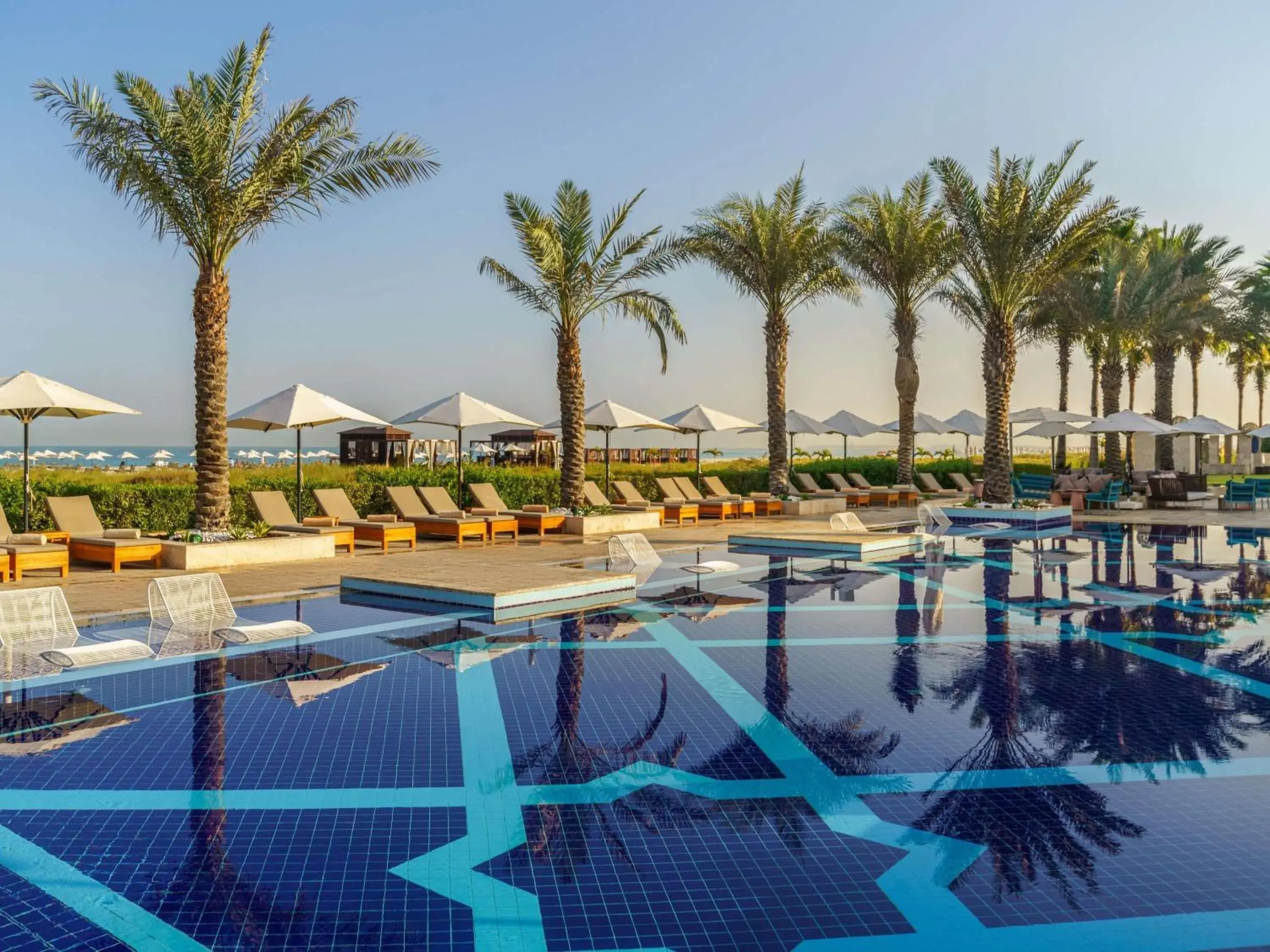 Pool view in Rixos Premium Saadiyat Island - All Inclusive Pool view in Rixos Premium Saadiyat Island - All Inclusive