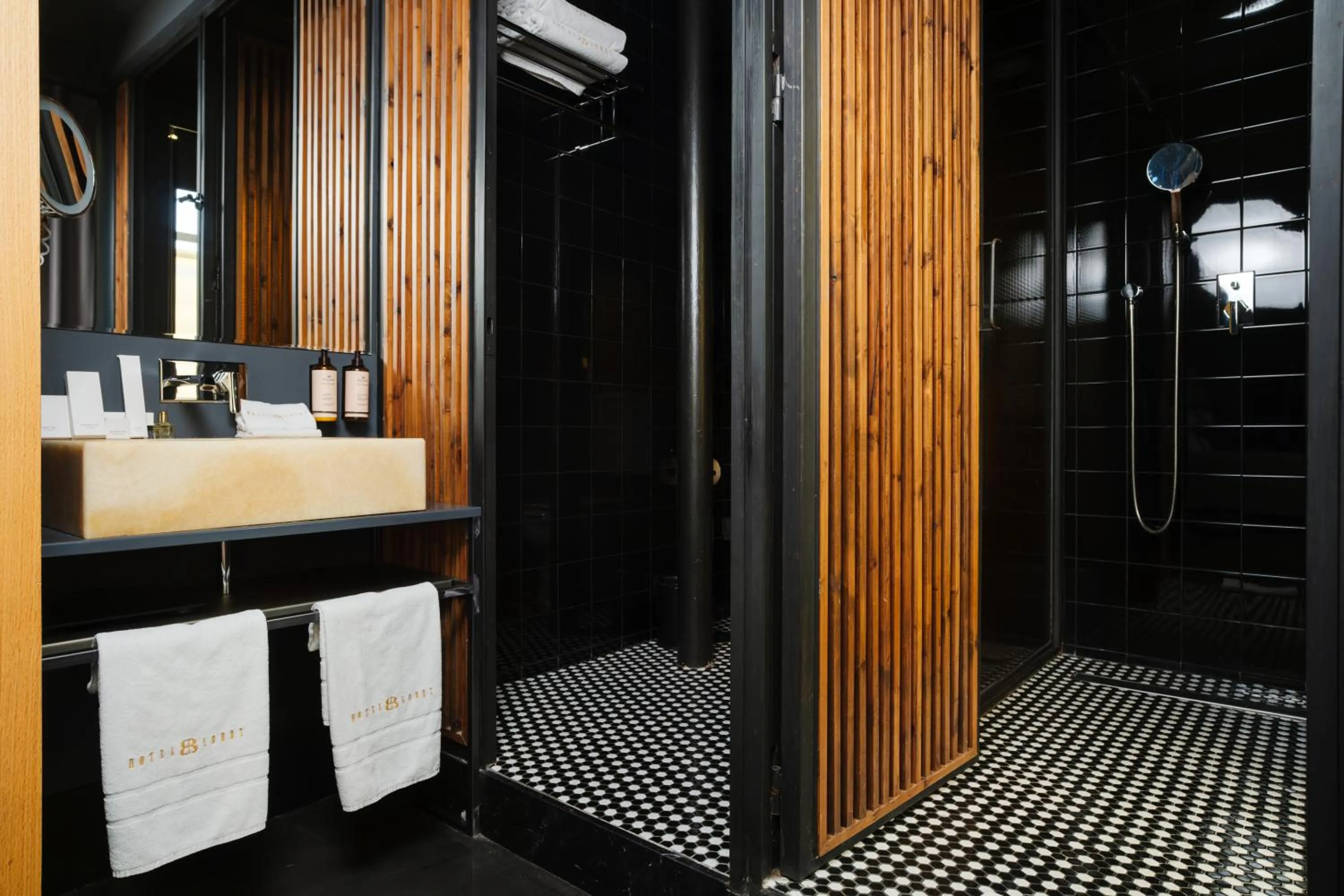 Bathroom in Hotel Lobby