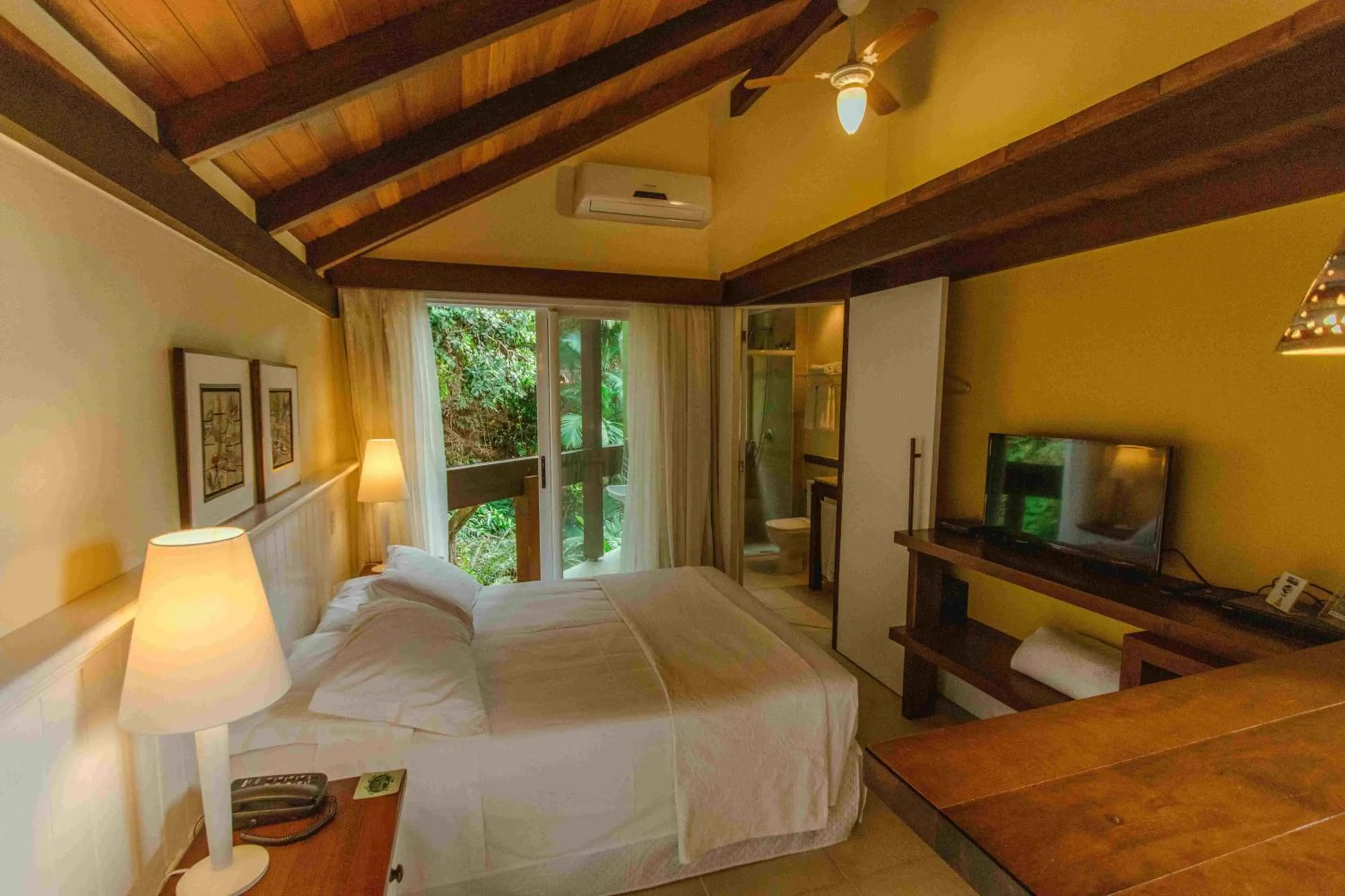 Bed in Pousada Vila do Bosque