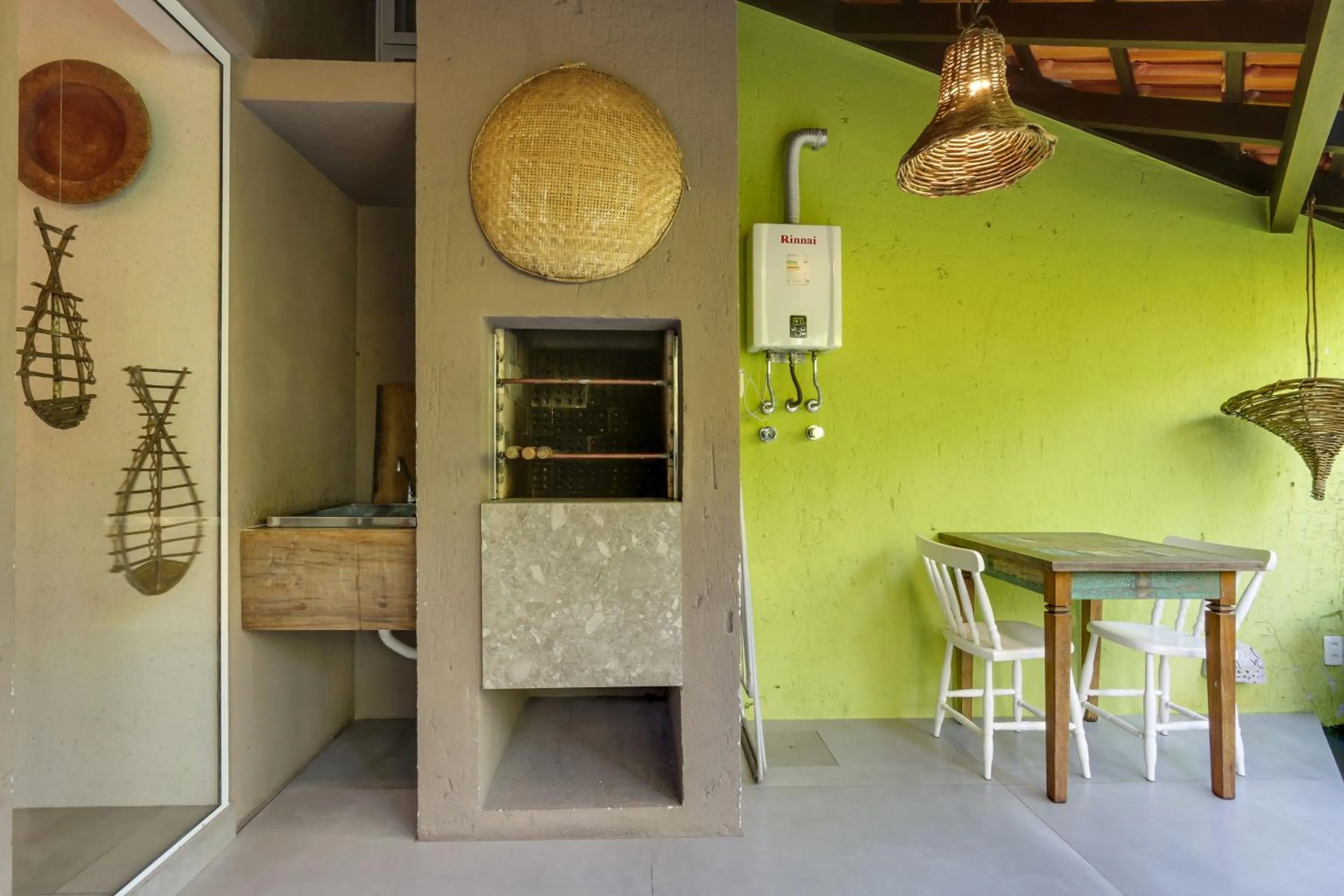 BBQ facilities in Pousada Vila do Bosque