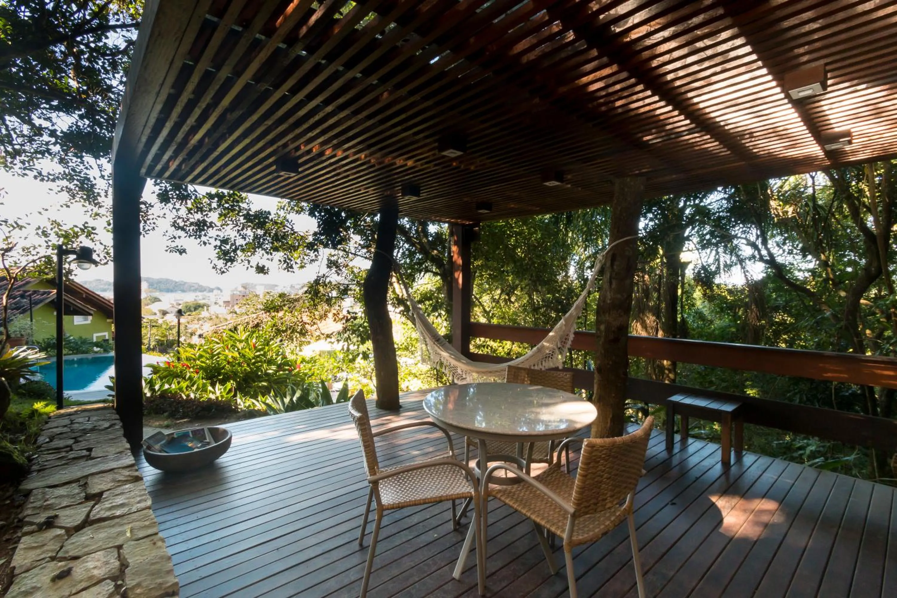 Balcony/Terrace in Pousada Vila do Bosque