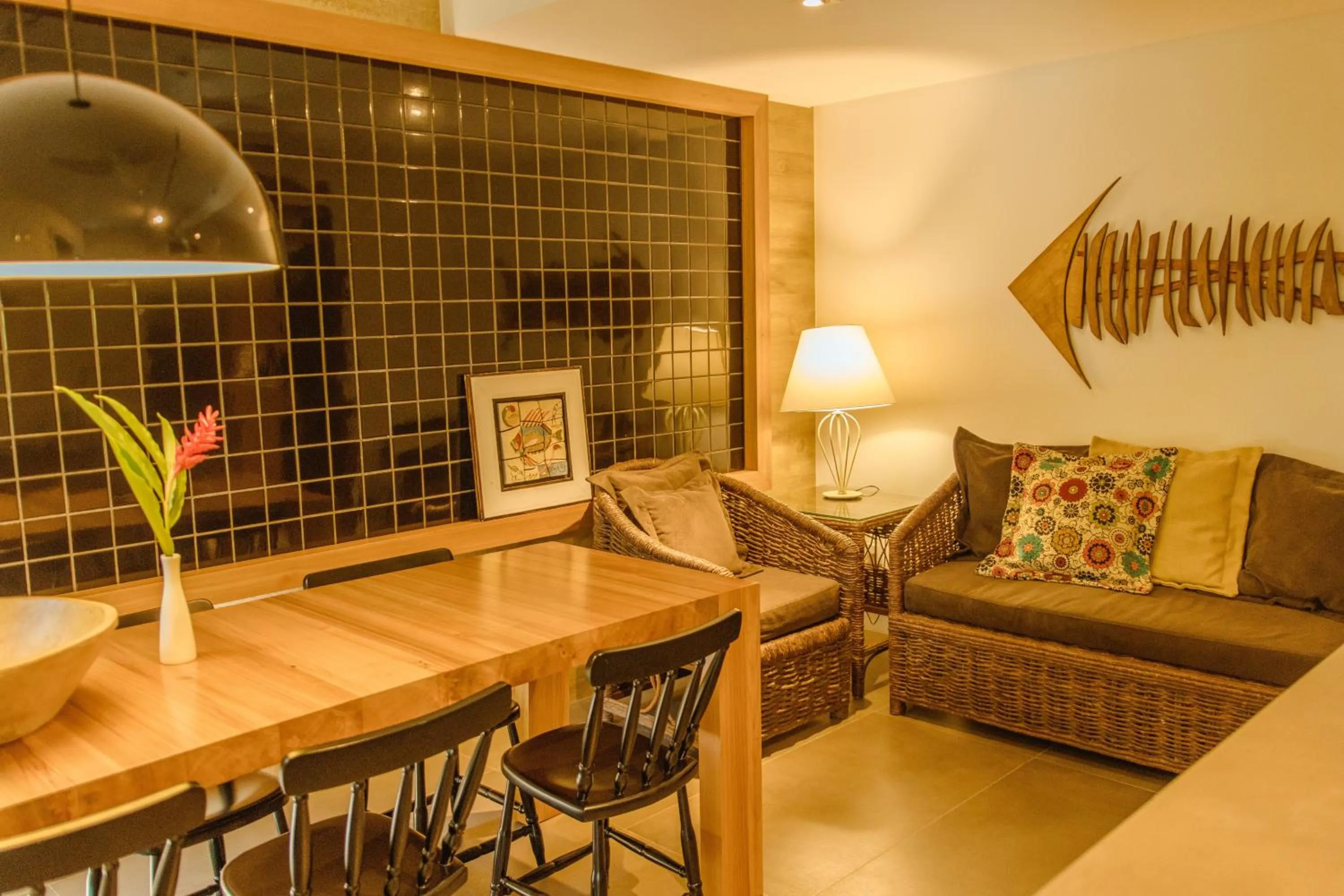 Living room in Pousada Vila do Bosque