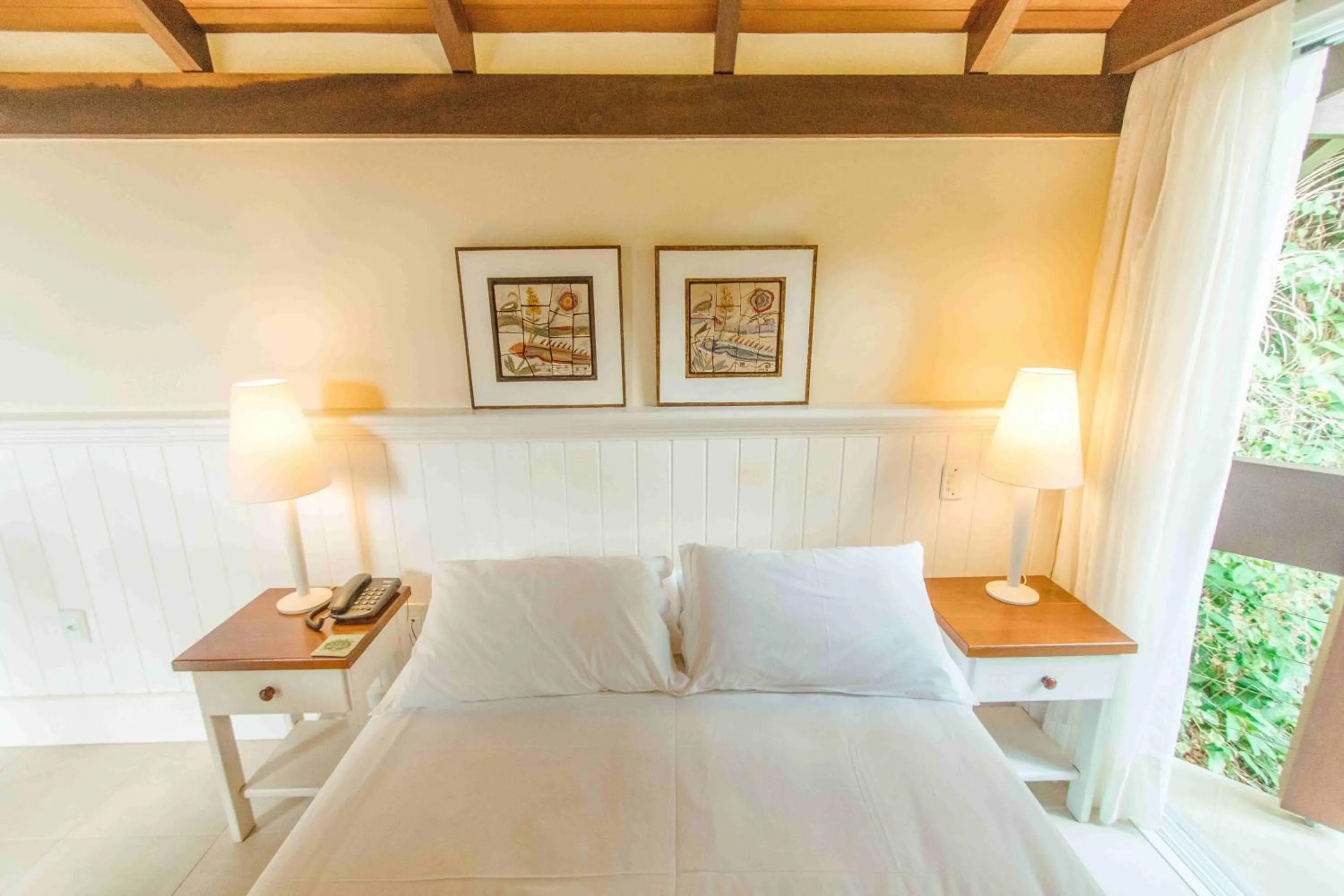 Bed in Pousada Vila do Bosque