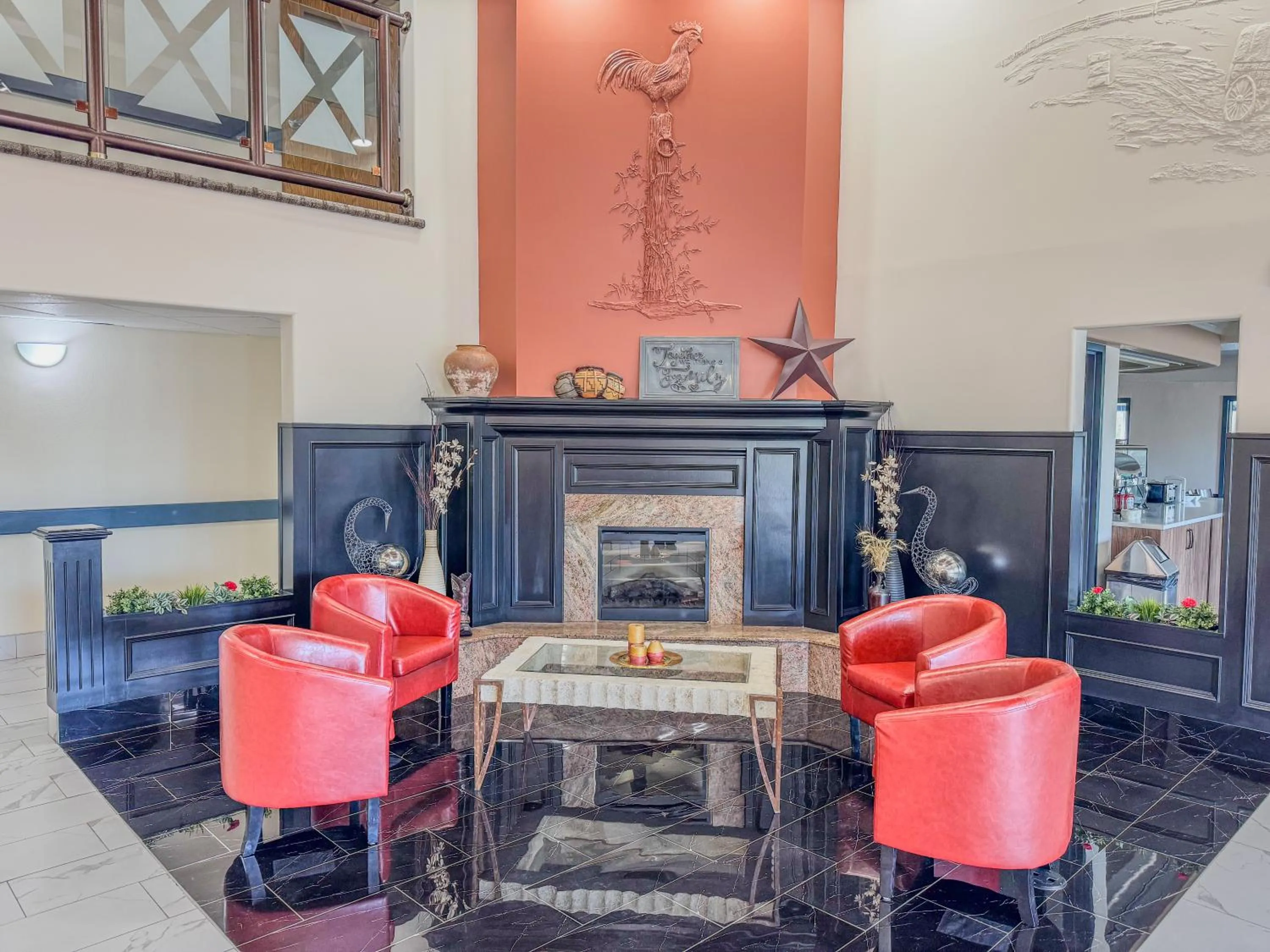 Lobby or reception in Super 8 by Wyndham High River AB