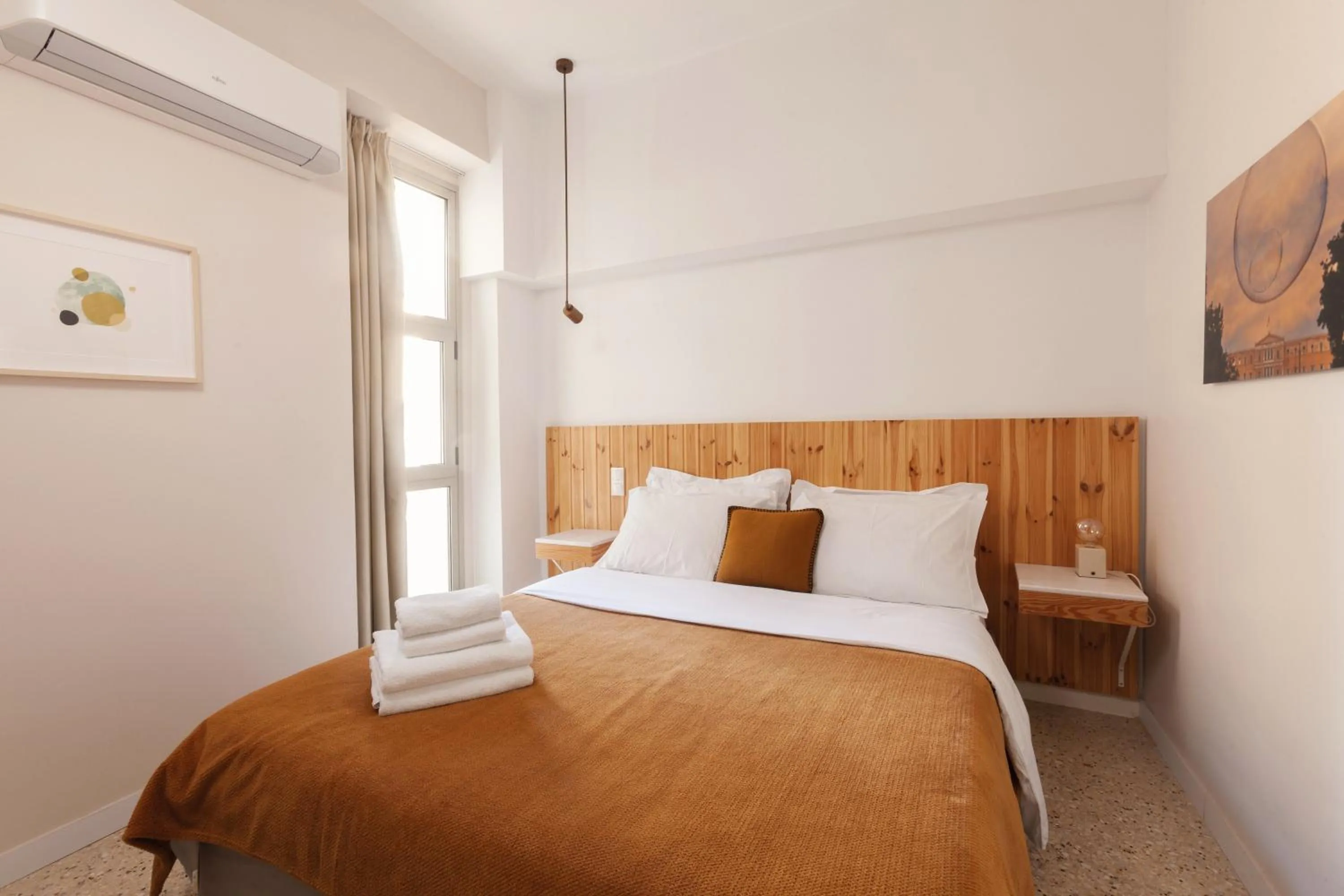 Bed in The Marble Suites, PLAKA