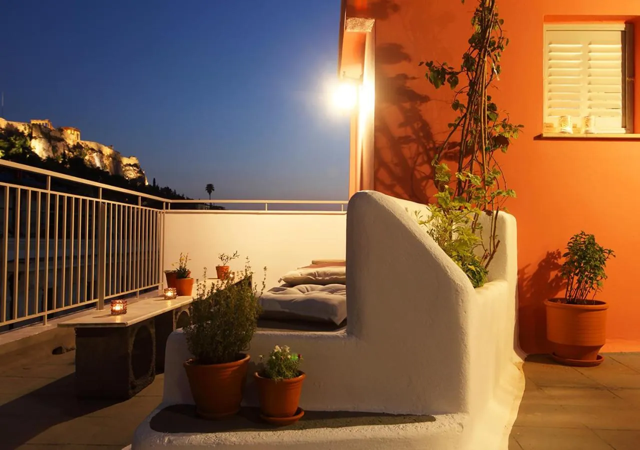Patio in The Marble Suites, PLAKA