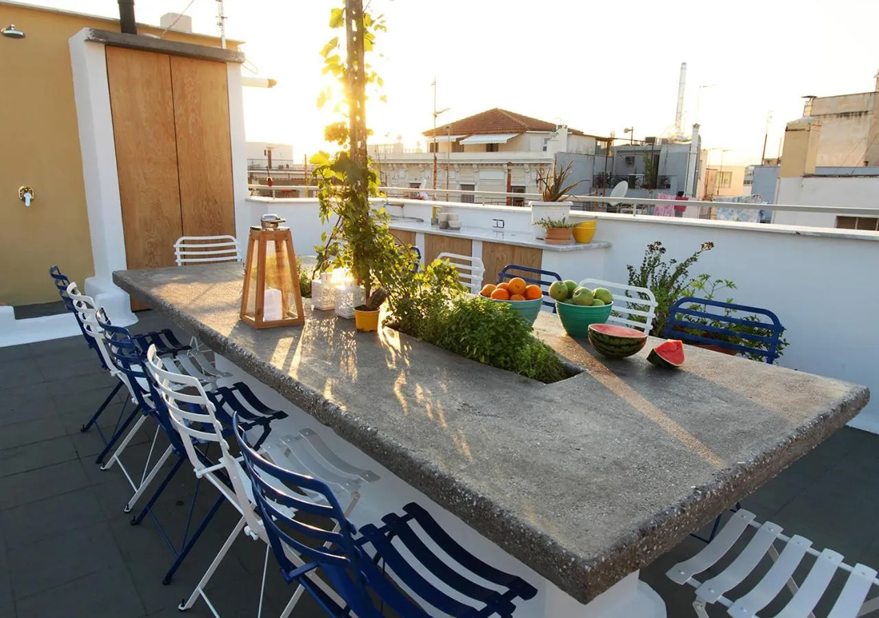 Patio in The Marble Suites, PLAKA