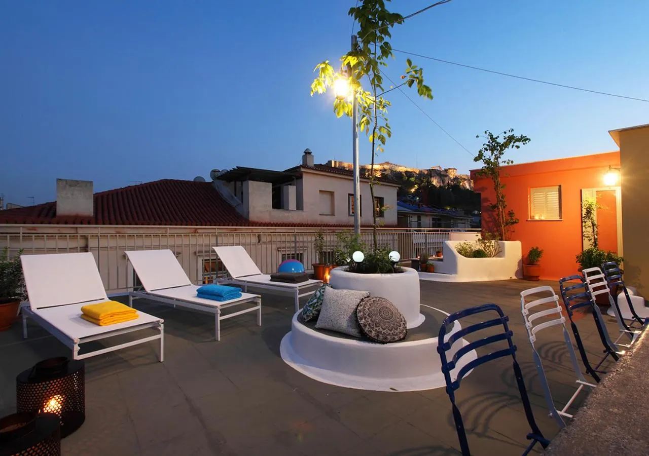 Patio in The Marble Suites, PLAKA