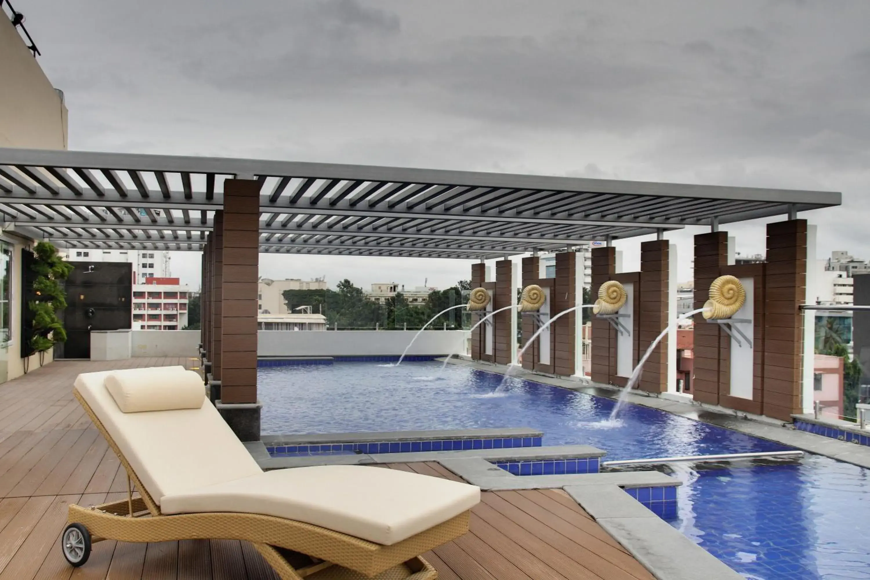 Pool view in Radisson Bengaluru City Center Pool view in Radisson Bengaluru City Center