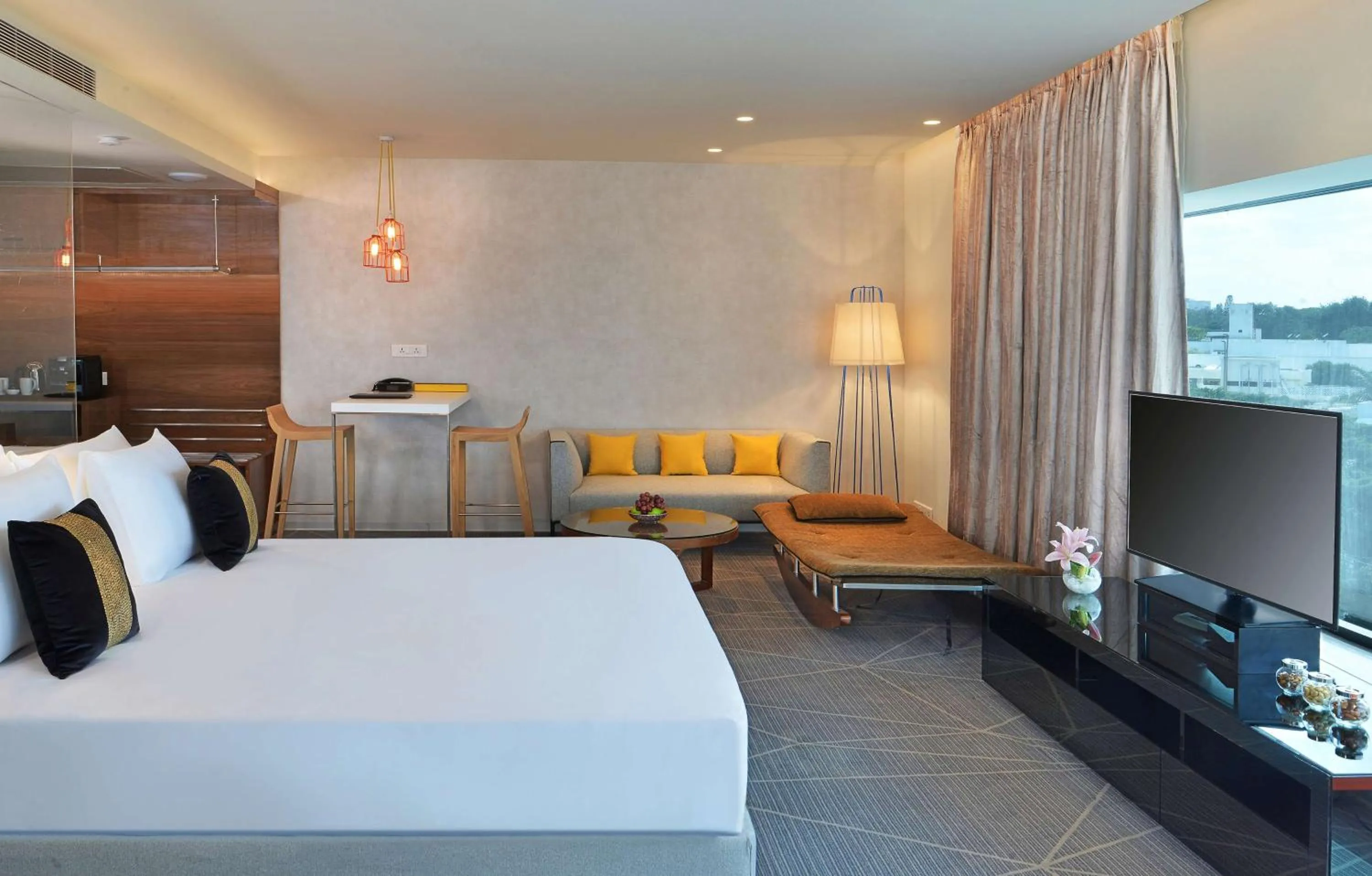 Photo of the whole room, Bed in Radisson Bengaluru City Center