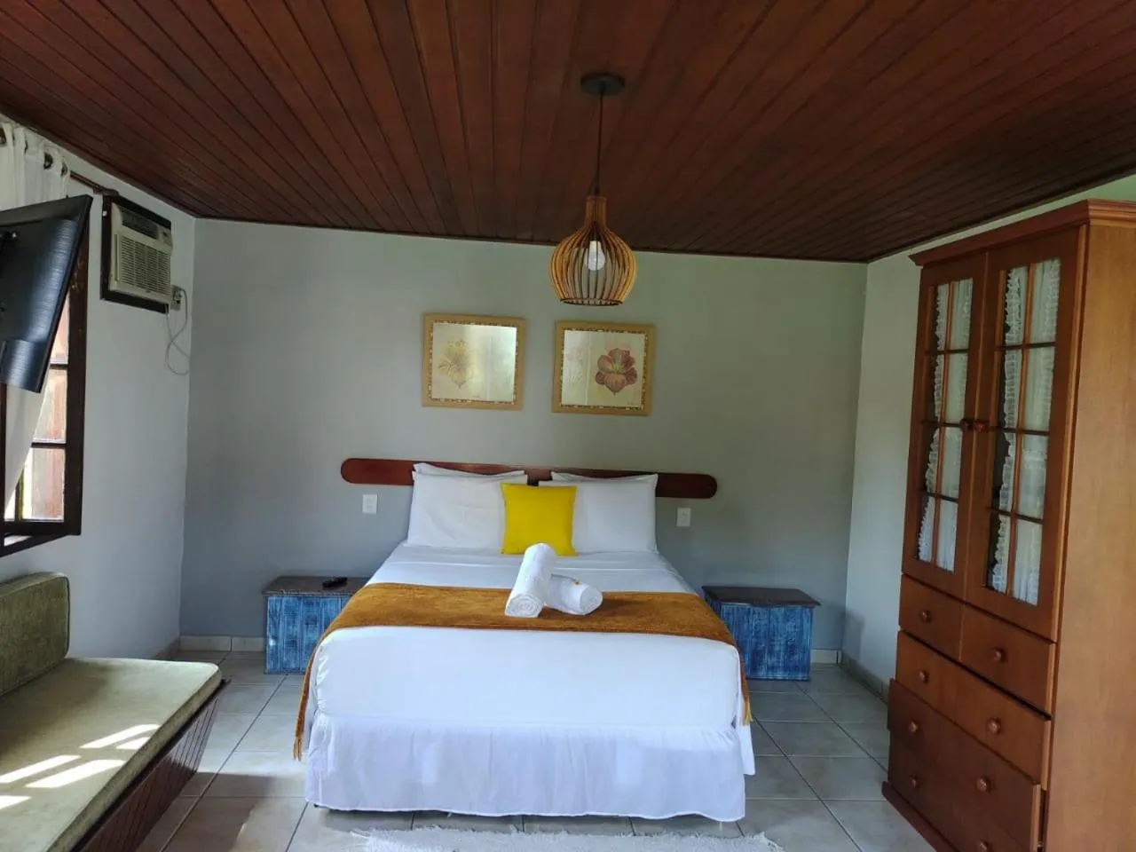 Bed in Pousada Tapera