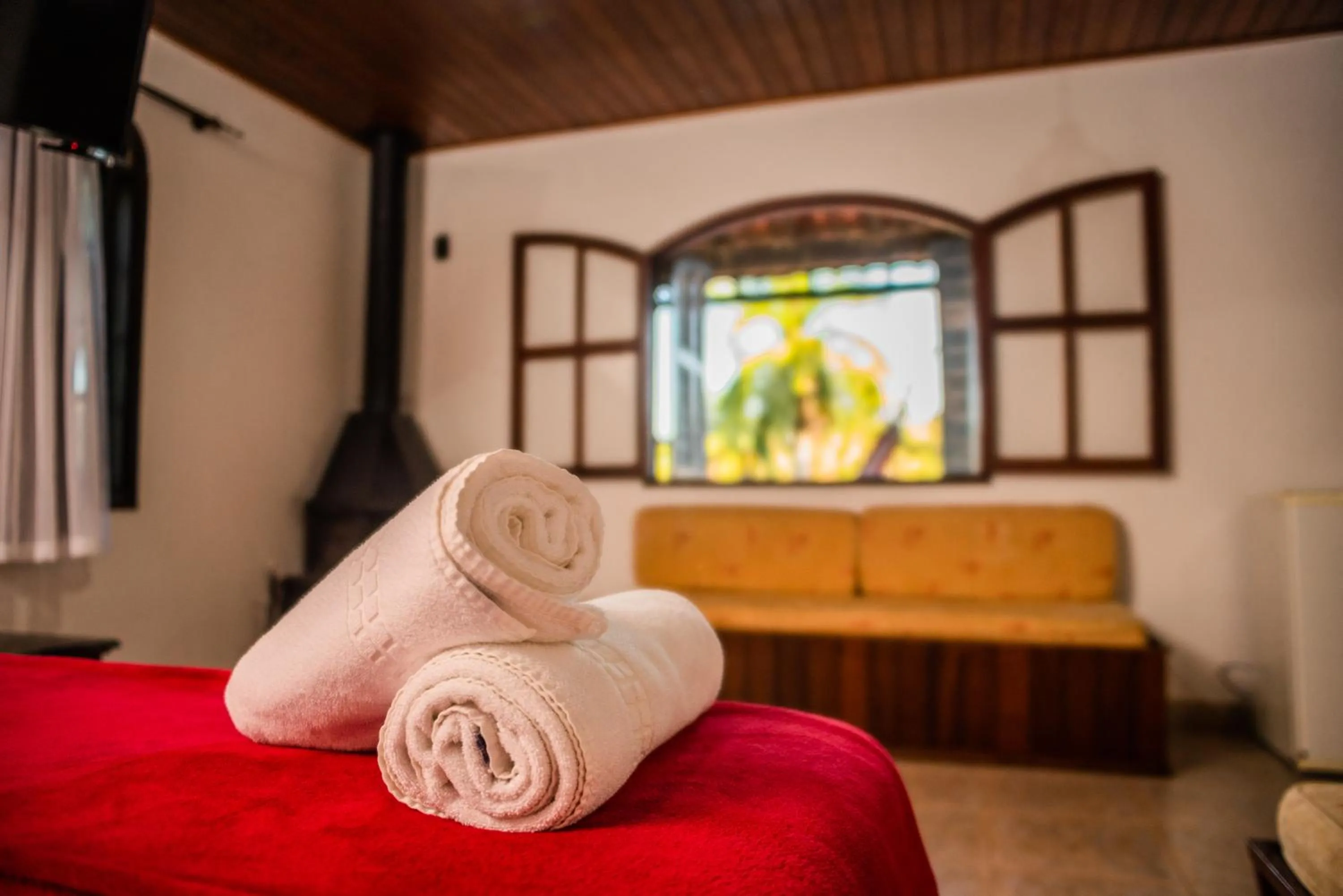 Bed in Pousada Tapera