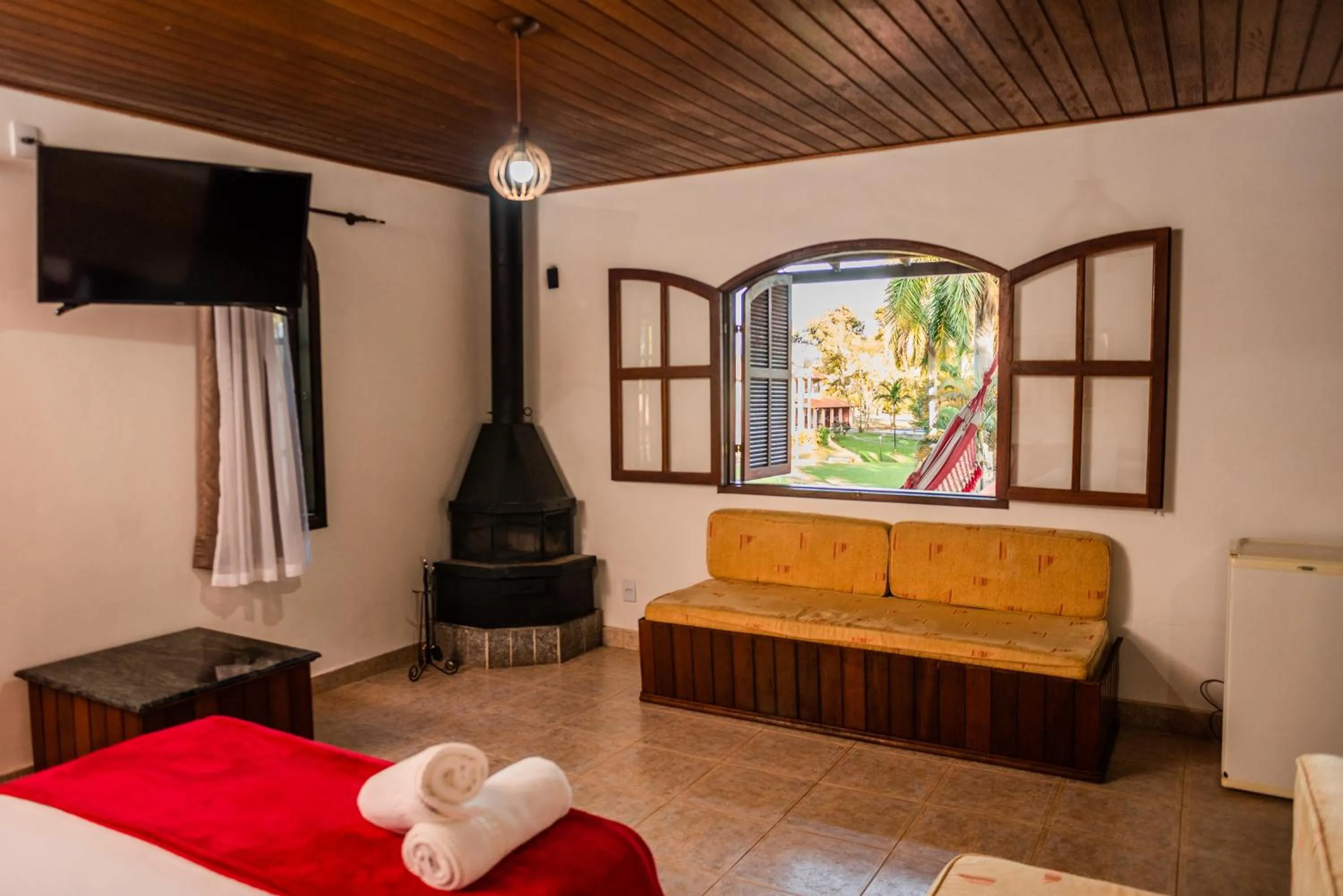 Bed in Pousada Tapera