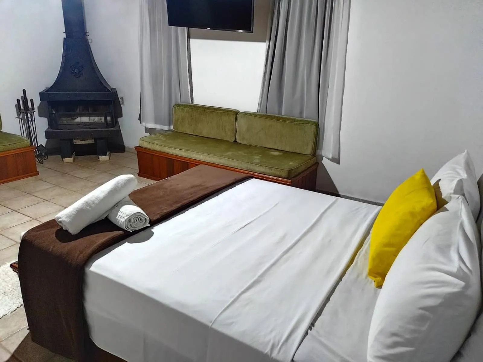 Bed in Pousada Tapera