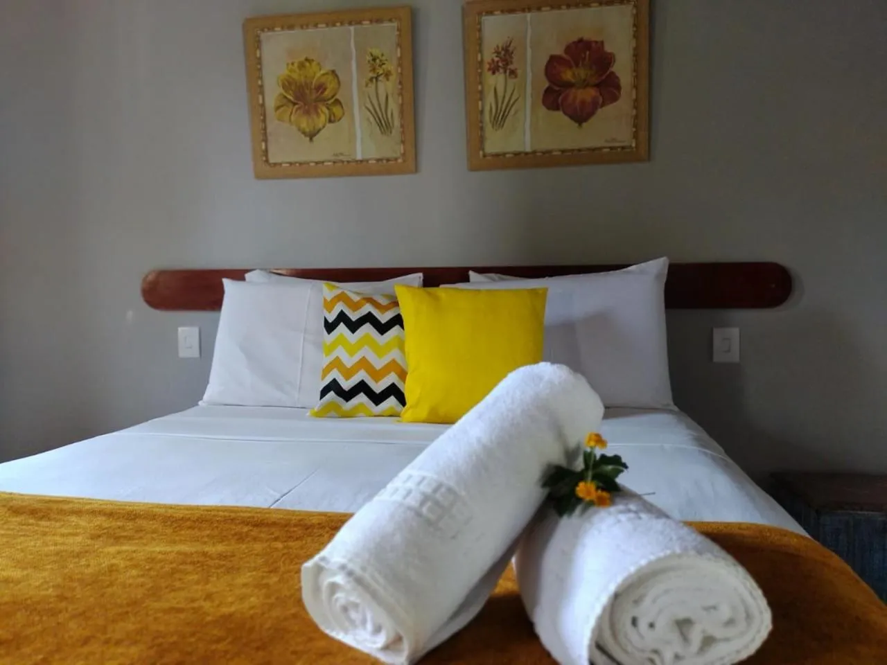 Bed in Pousada Tapera