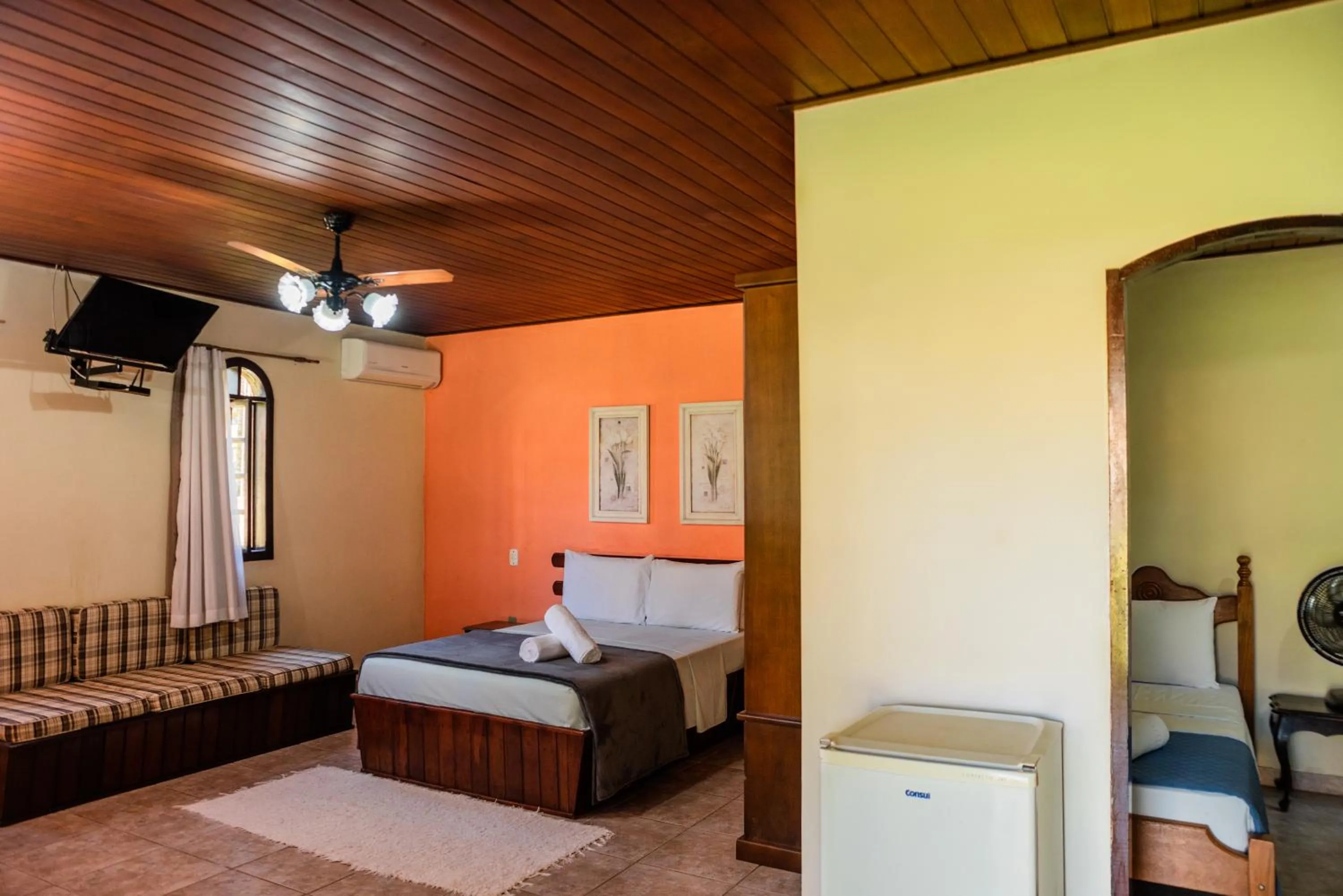 Bed in Pousada Tapera