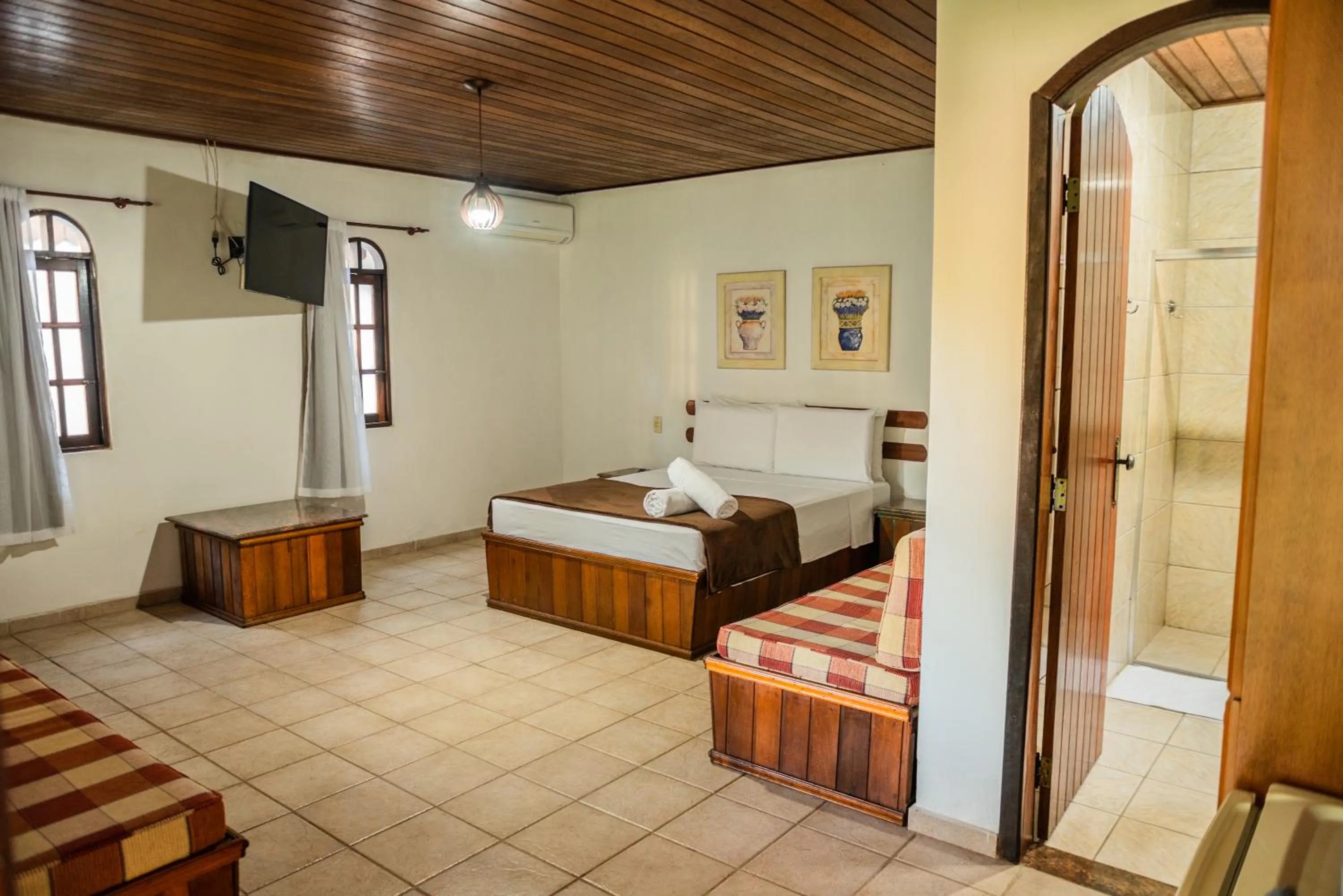 Bed in Pousada Tapera