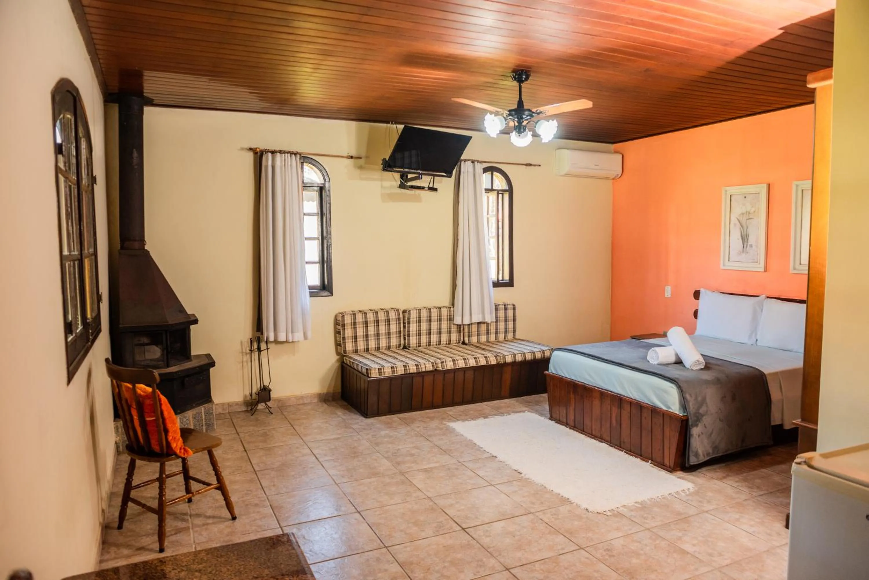 Bed in Pousada Tapera