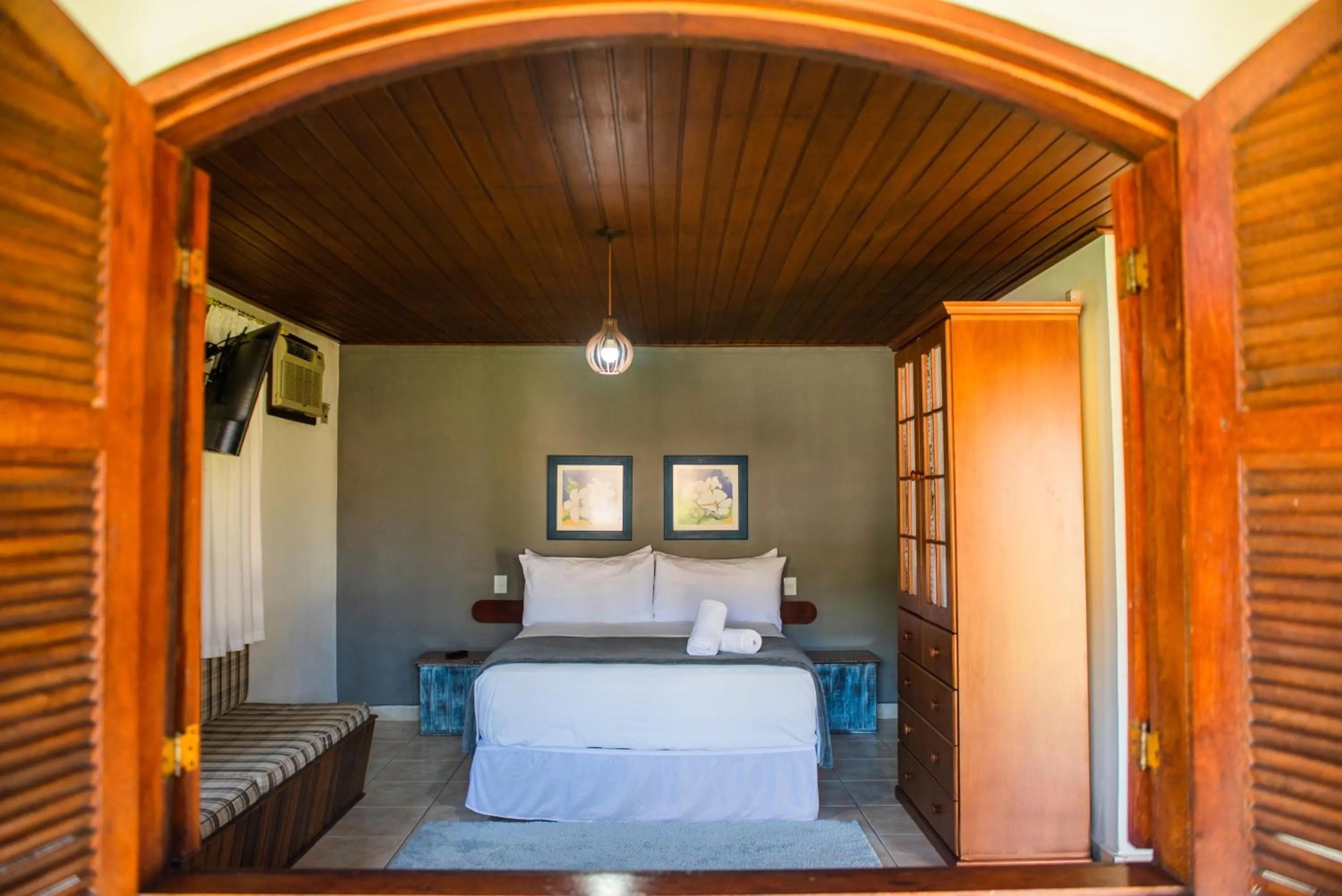 Bed in Pousada Tapera