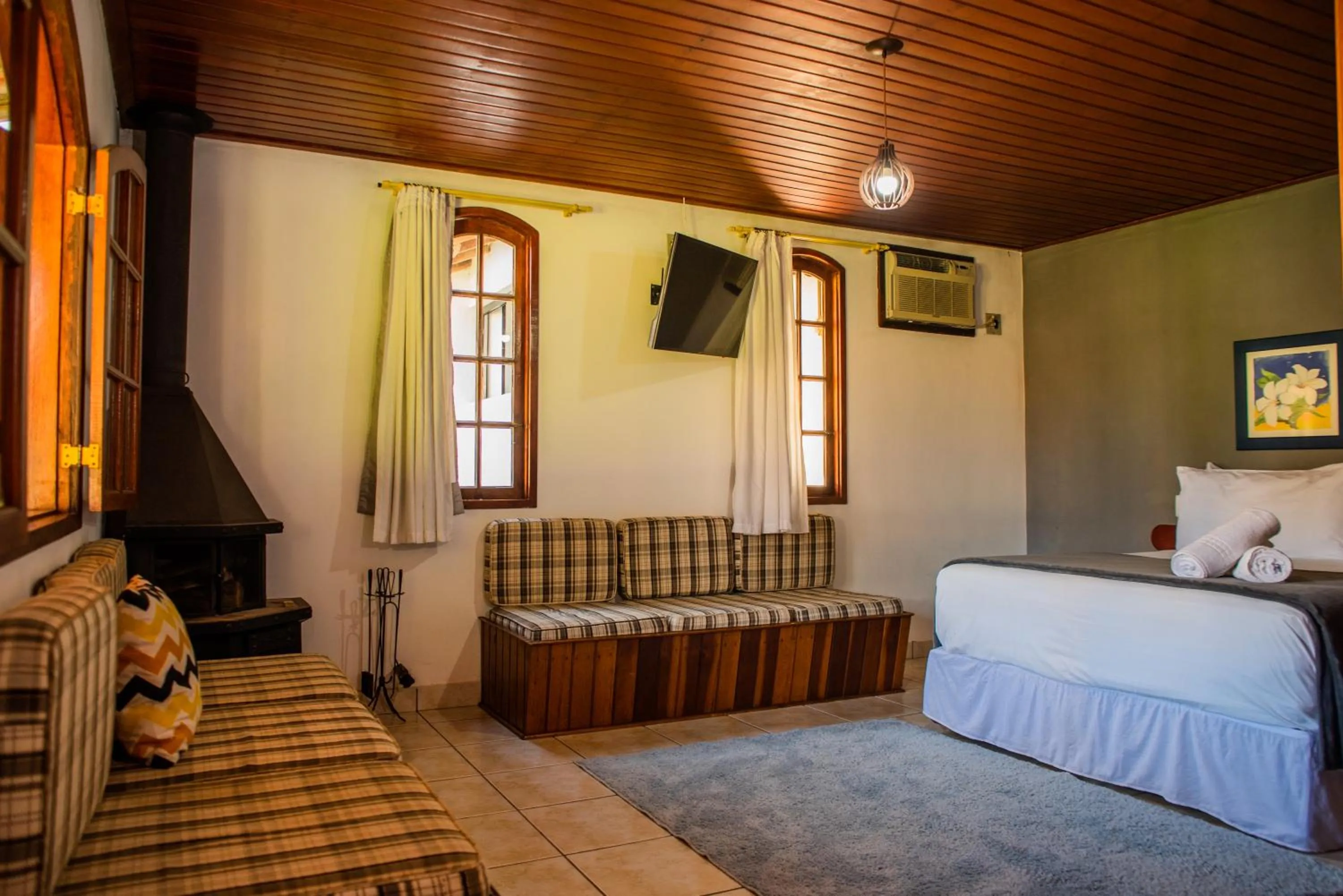 Bed in Pousada Tapera