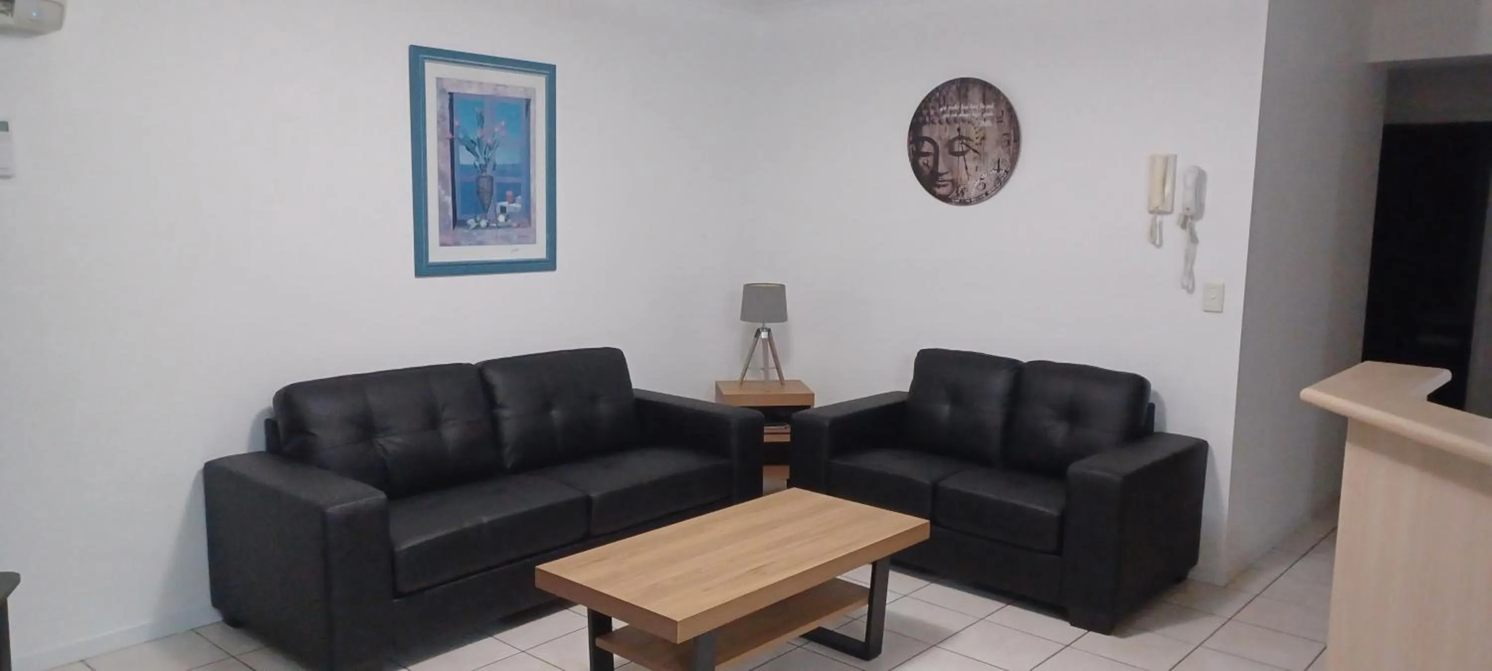 Living room in Blue Waters Apartments