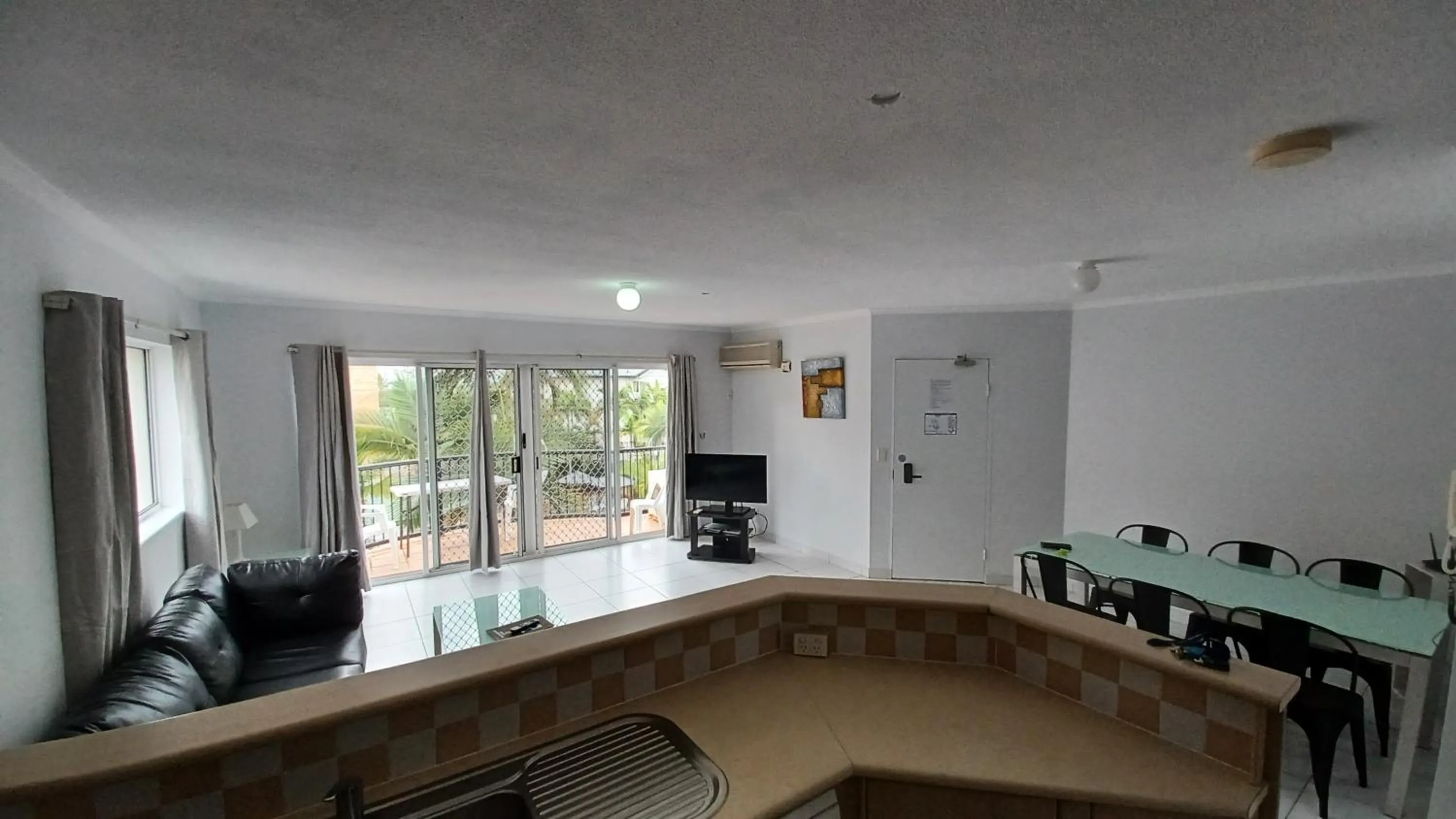 Living room in Blue Waters Apartments