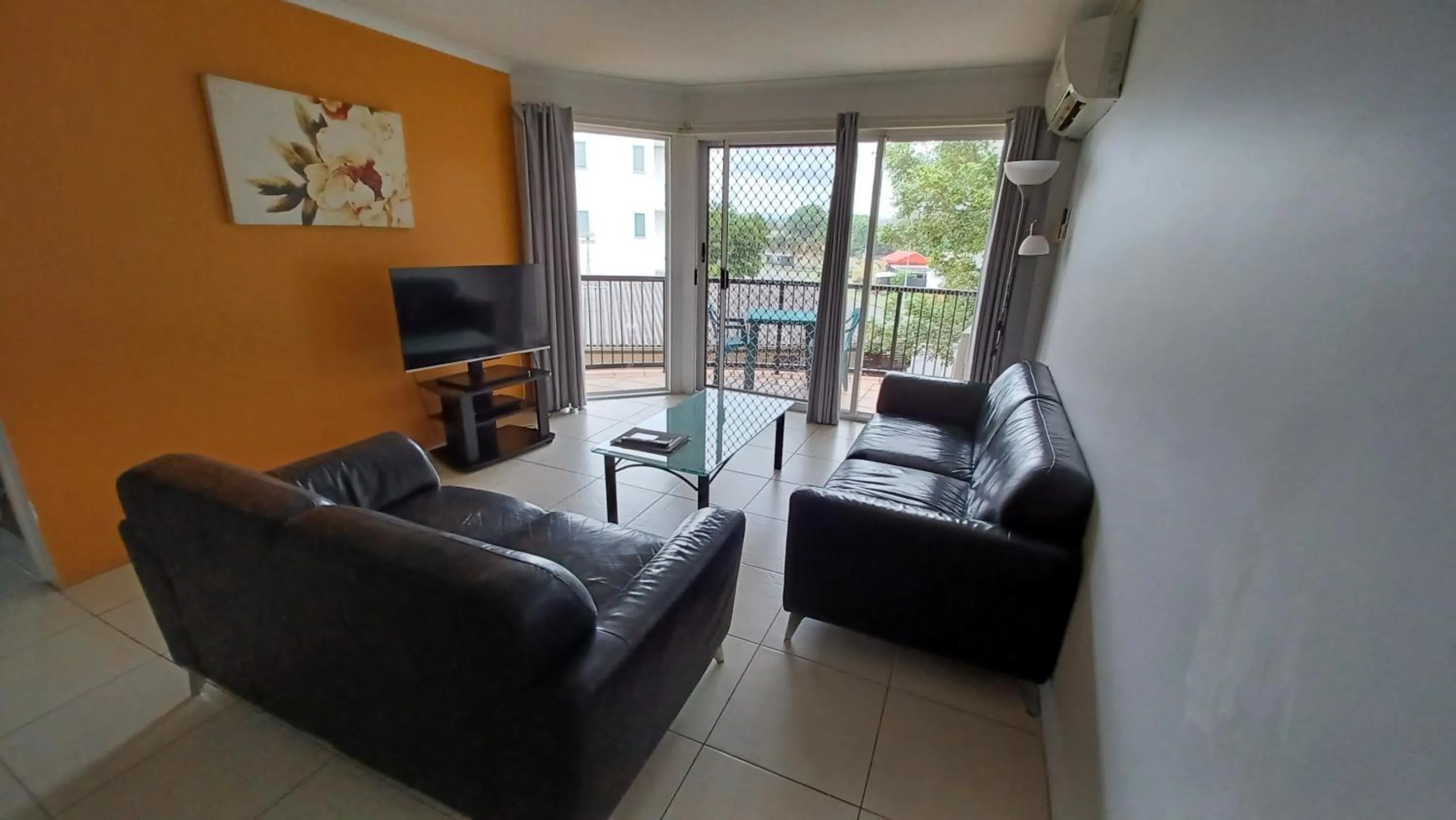 Living room in Blue Waters Apartments