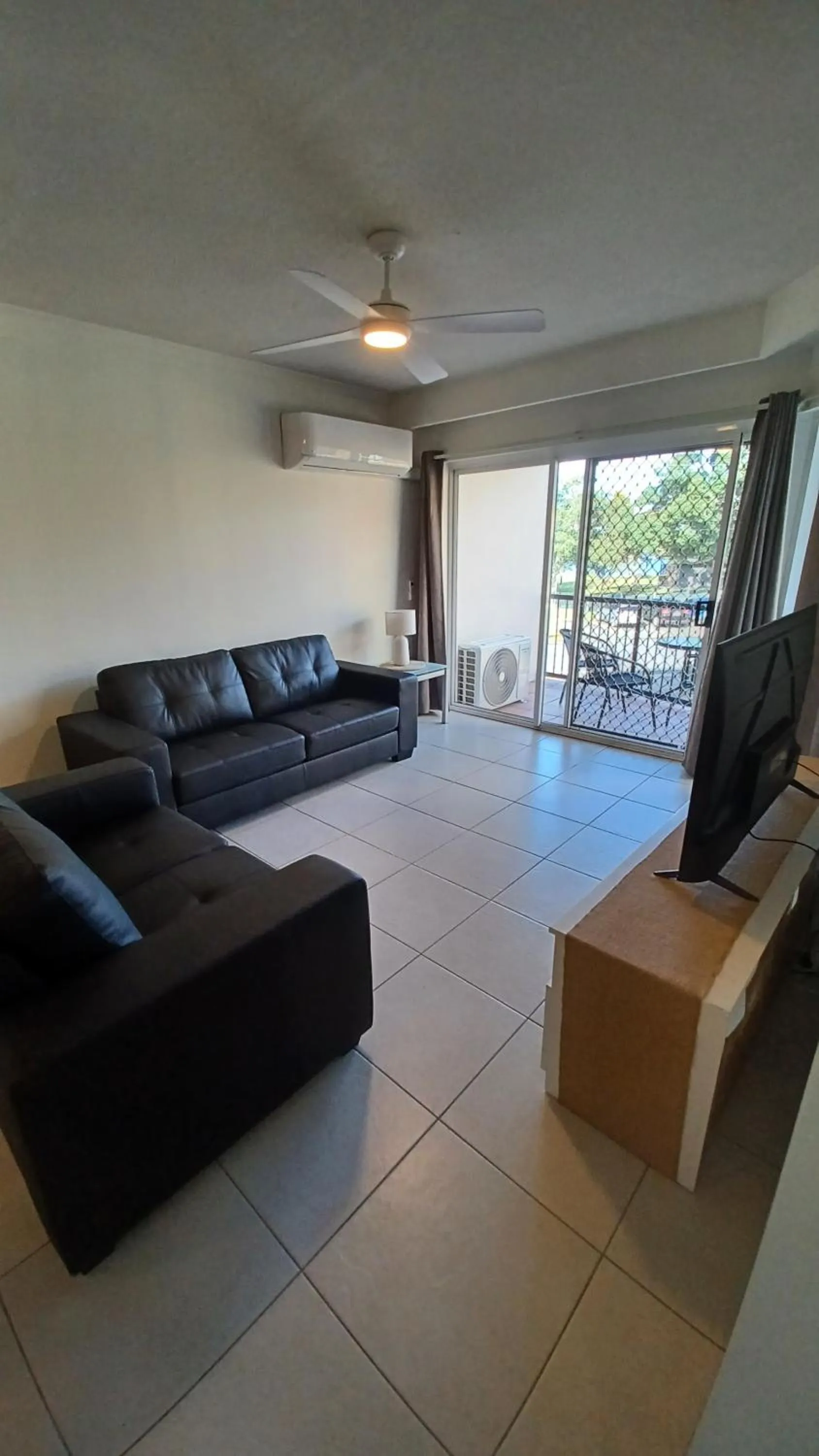 Living room in Blue Waters Apartments