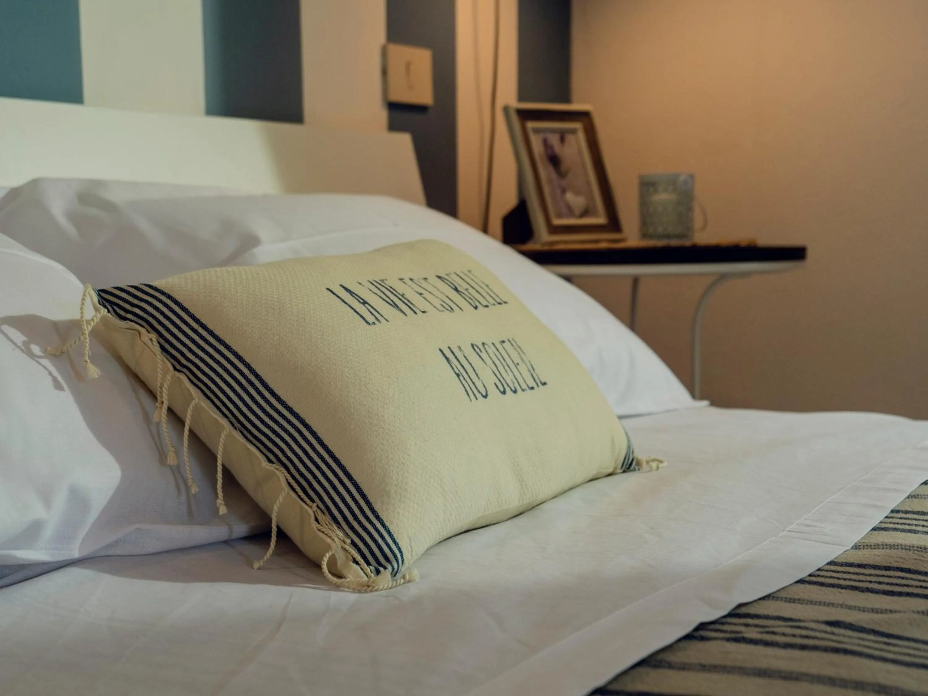 Decorative detail, Bed in Alloggio del Fiume - Le Vecchie Vasche