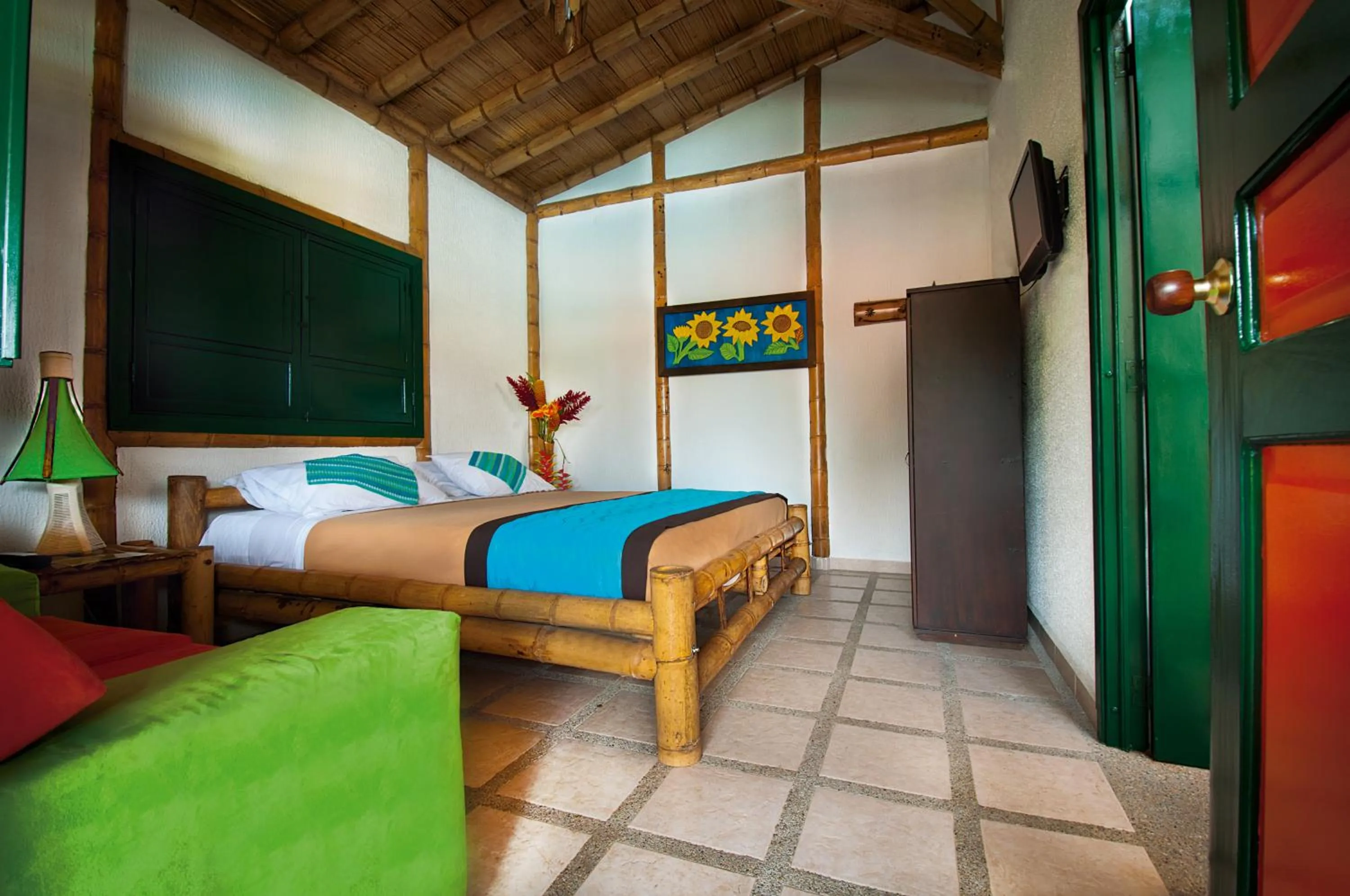 Photo of the whole room, Bed in Finca Hotel La Dulcera