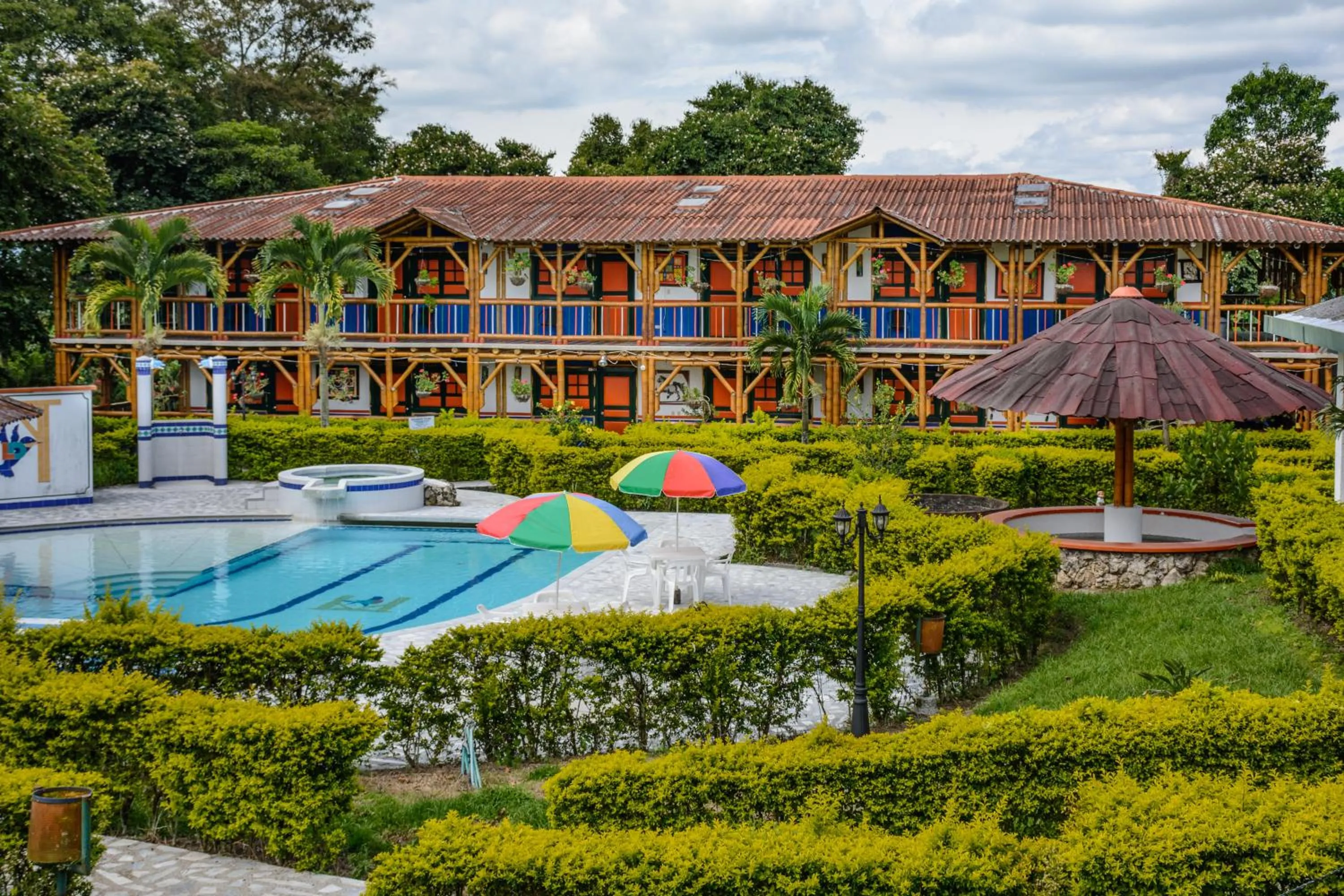 Swimming pool in Finca Hotel La Dulcera
