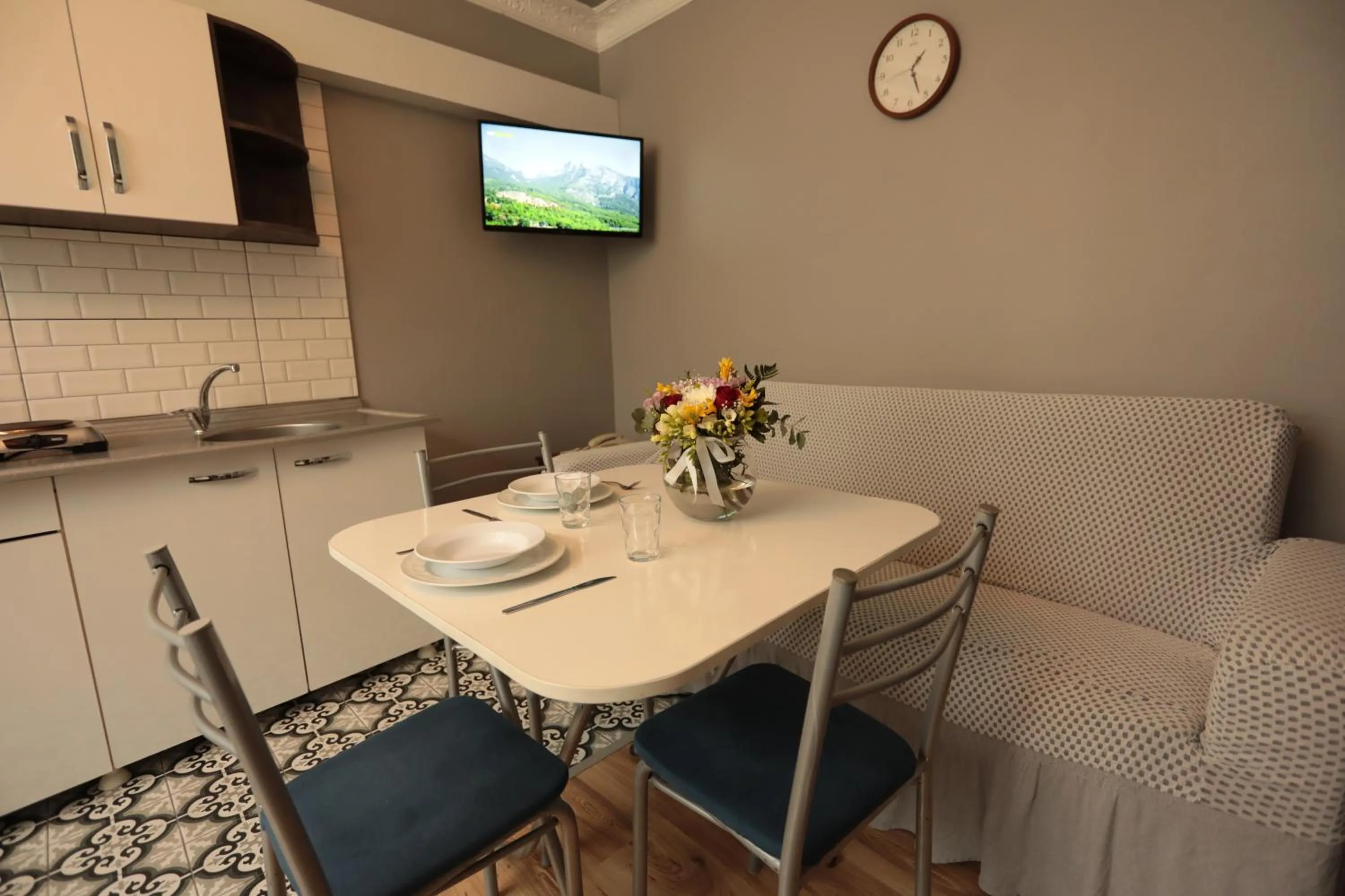 Living room in White Pearl Apart Hotel