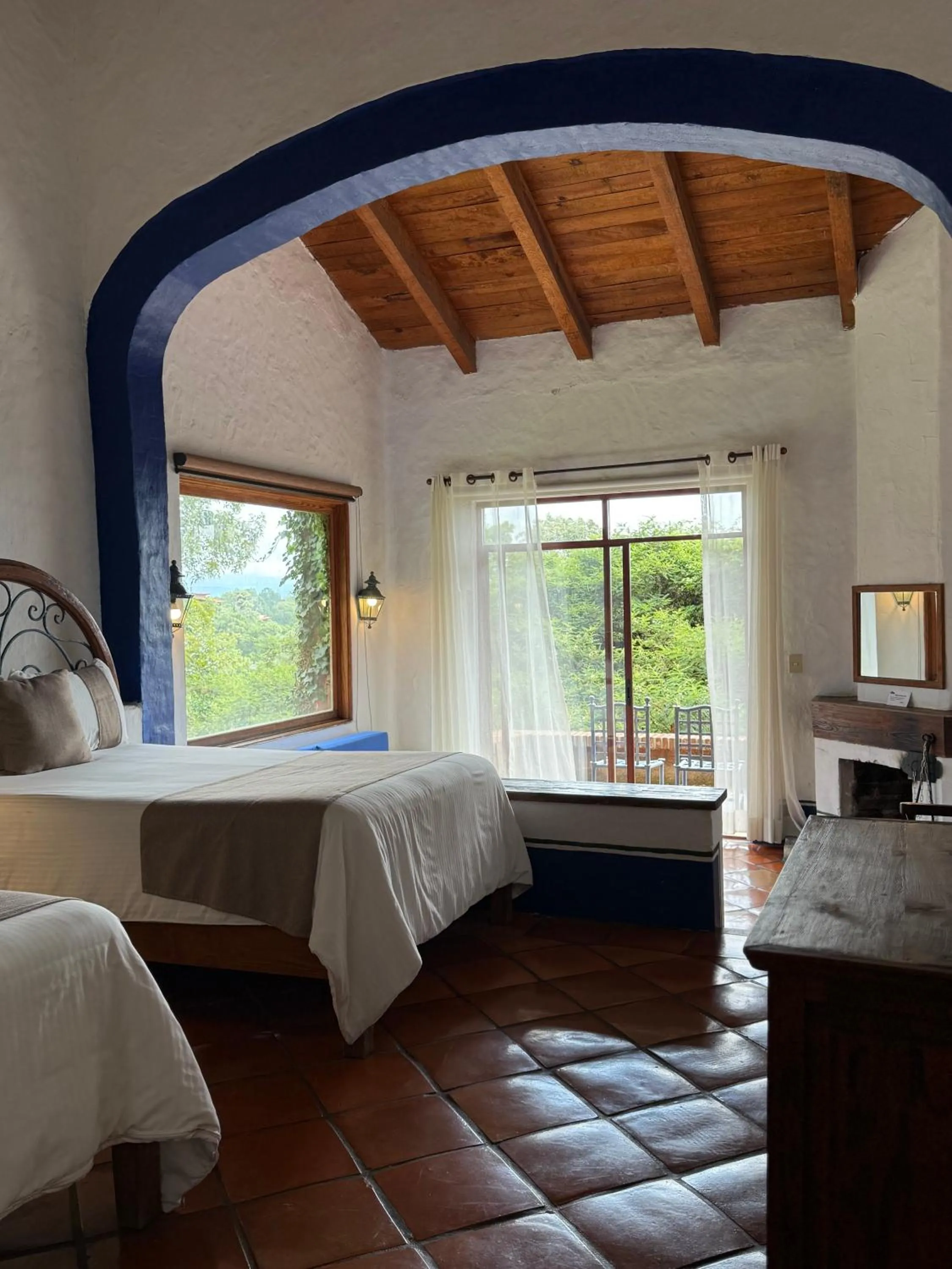 Bed in Tapalpa Country Club Hotel