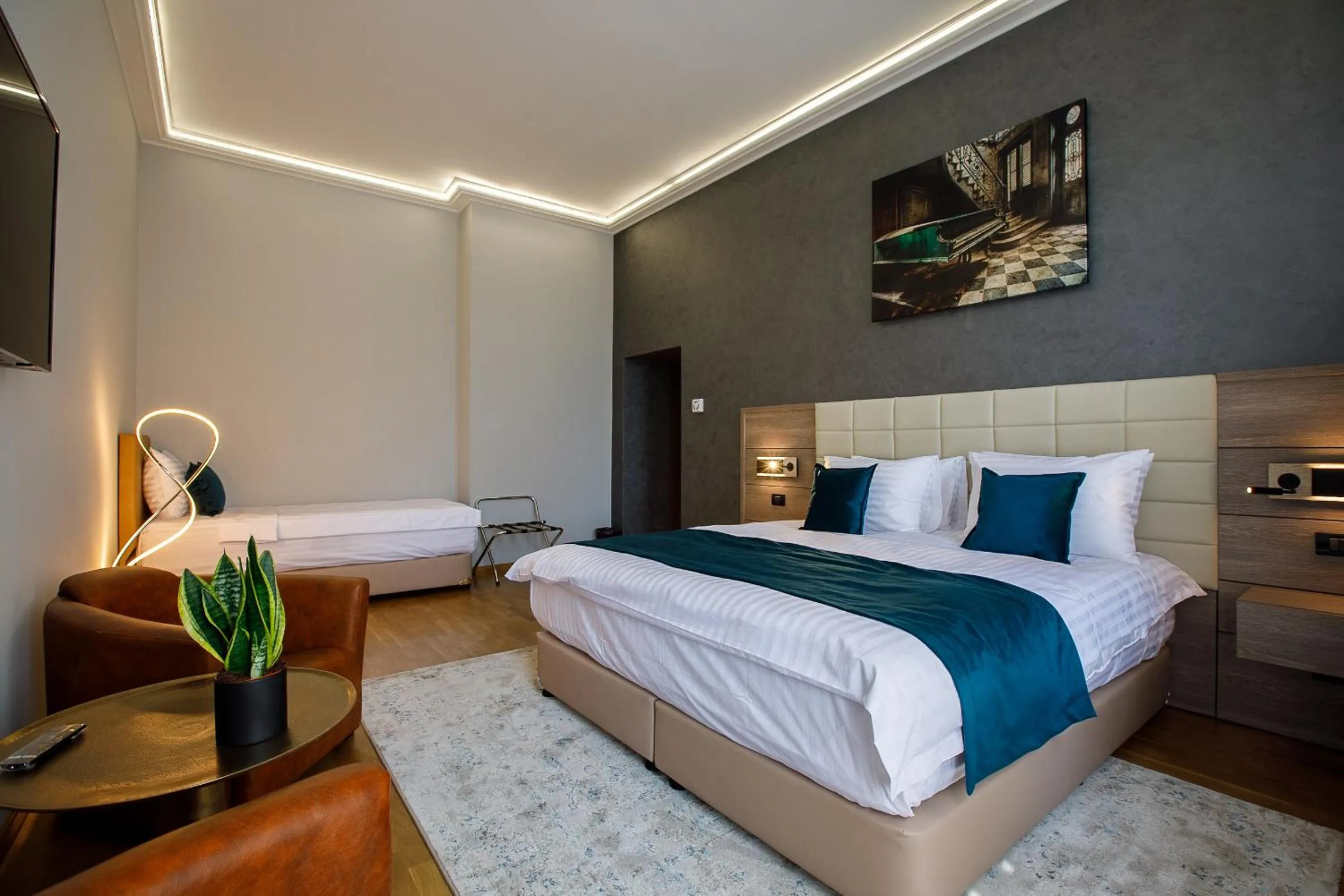 Photo of the whole room, Bed in Casa Hrisicos