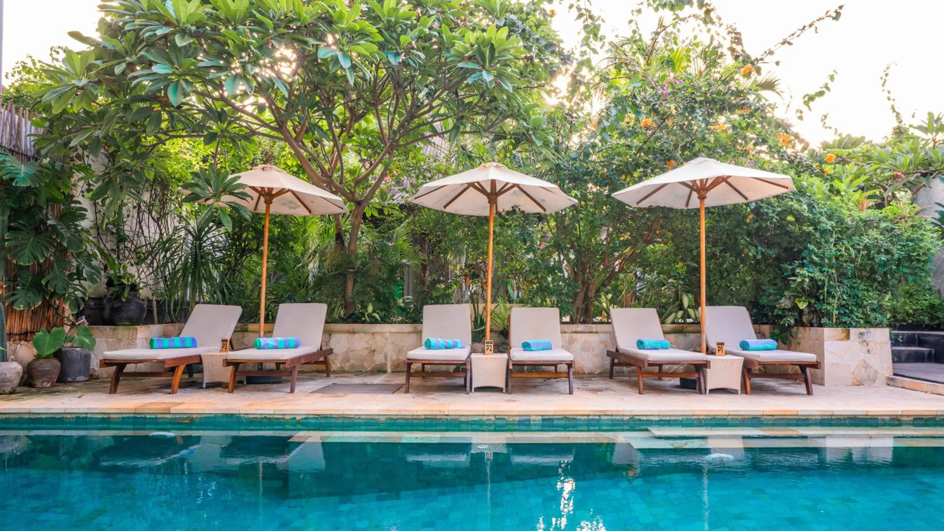 Swimming pool in Bale Sampan Boutique Bungalows