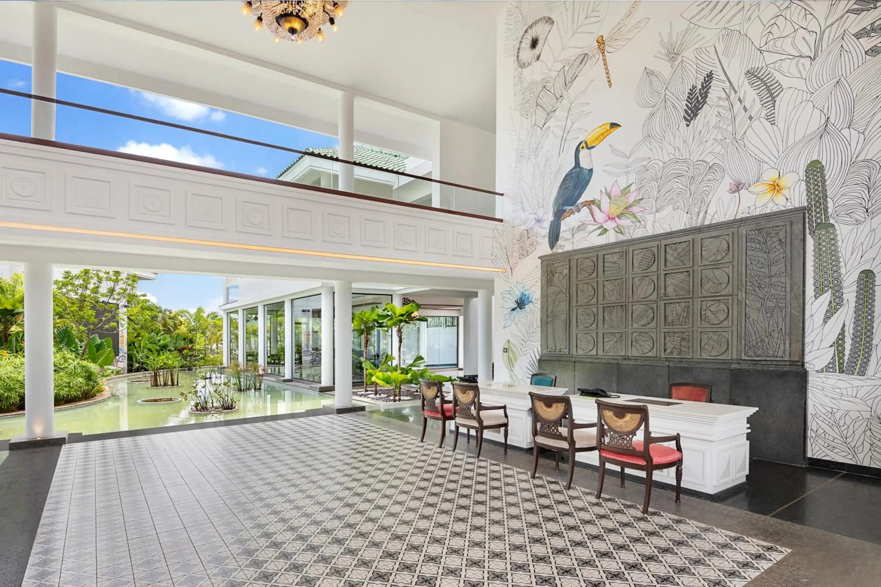 Lobby or reception in Radisson Resort Pondicherry Bay Lobby or reception in Radisson Resort Pondicherry Bay