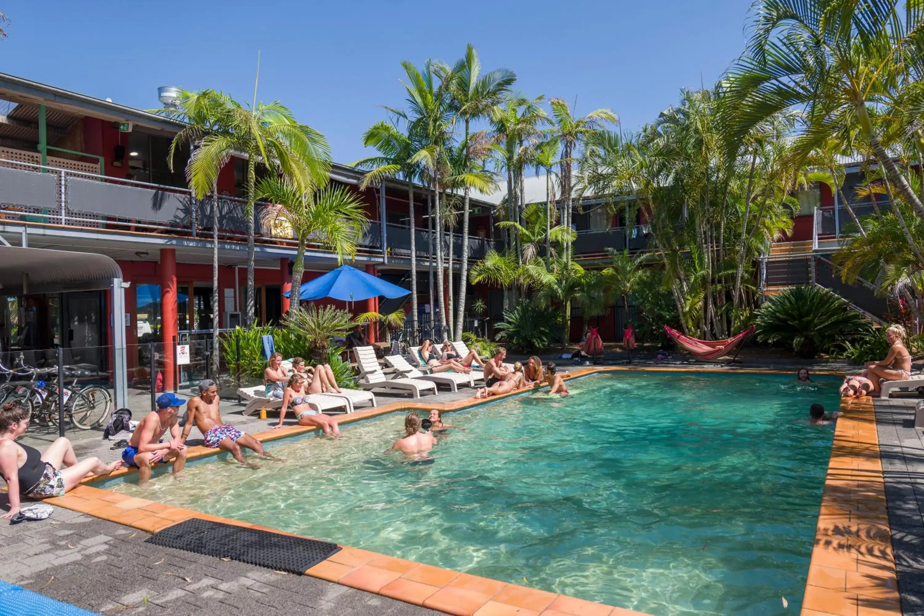 Swimming pool in YHA Cape Byron, Byron Bay