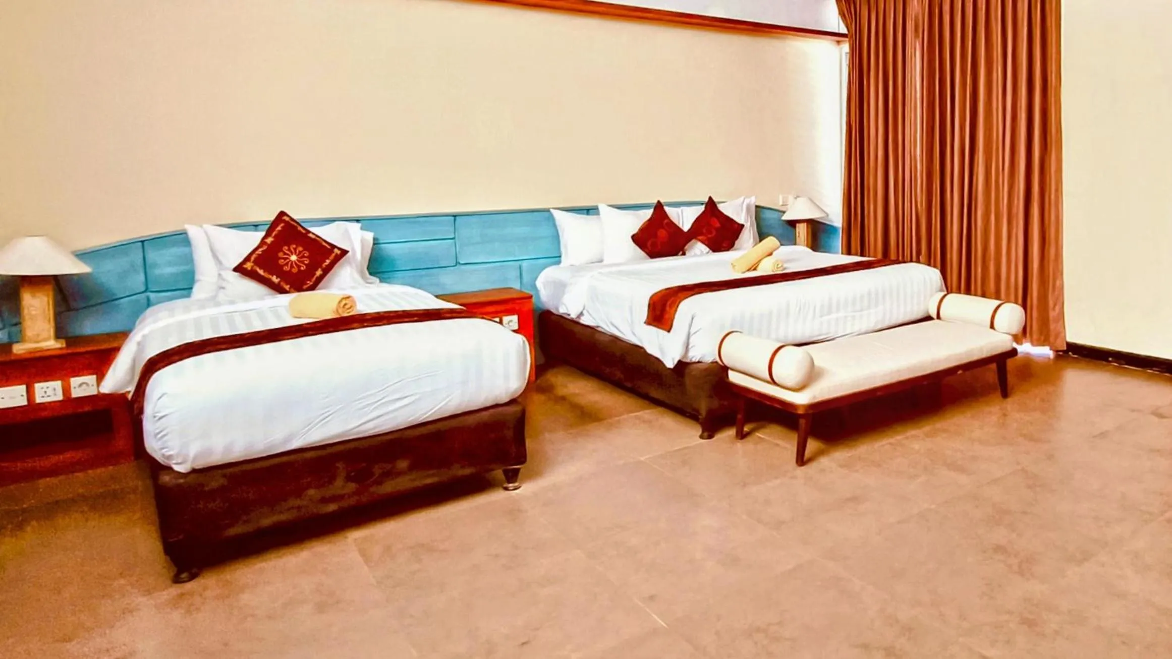 Bed in The Trawangan Resort