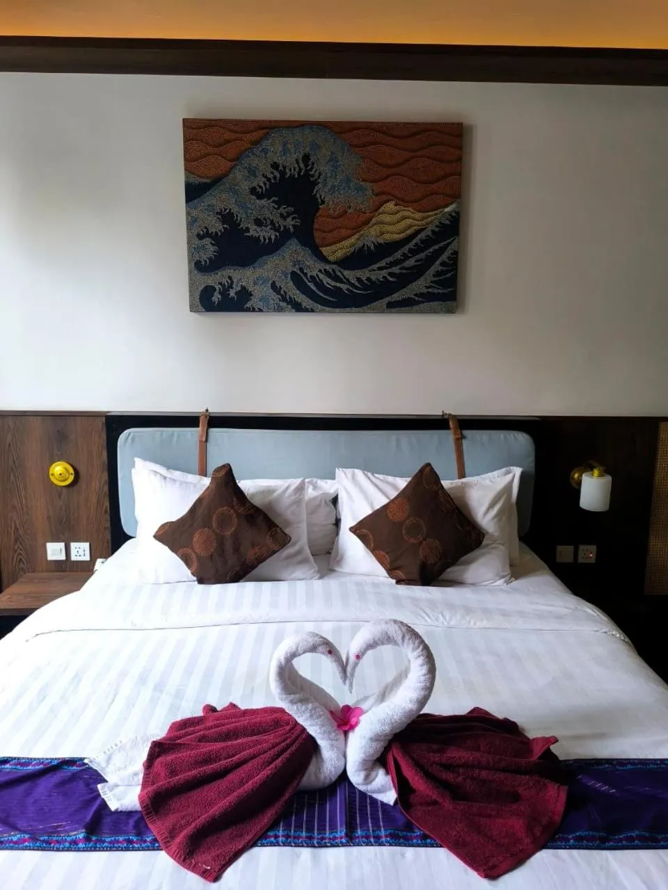 Bed in The Trawangan Resort