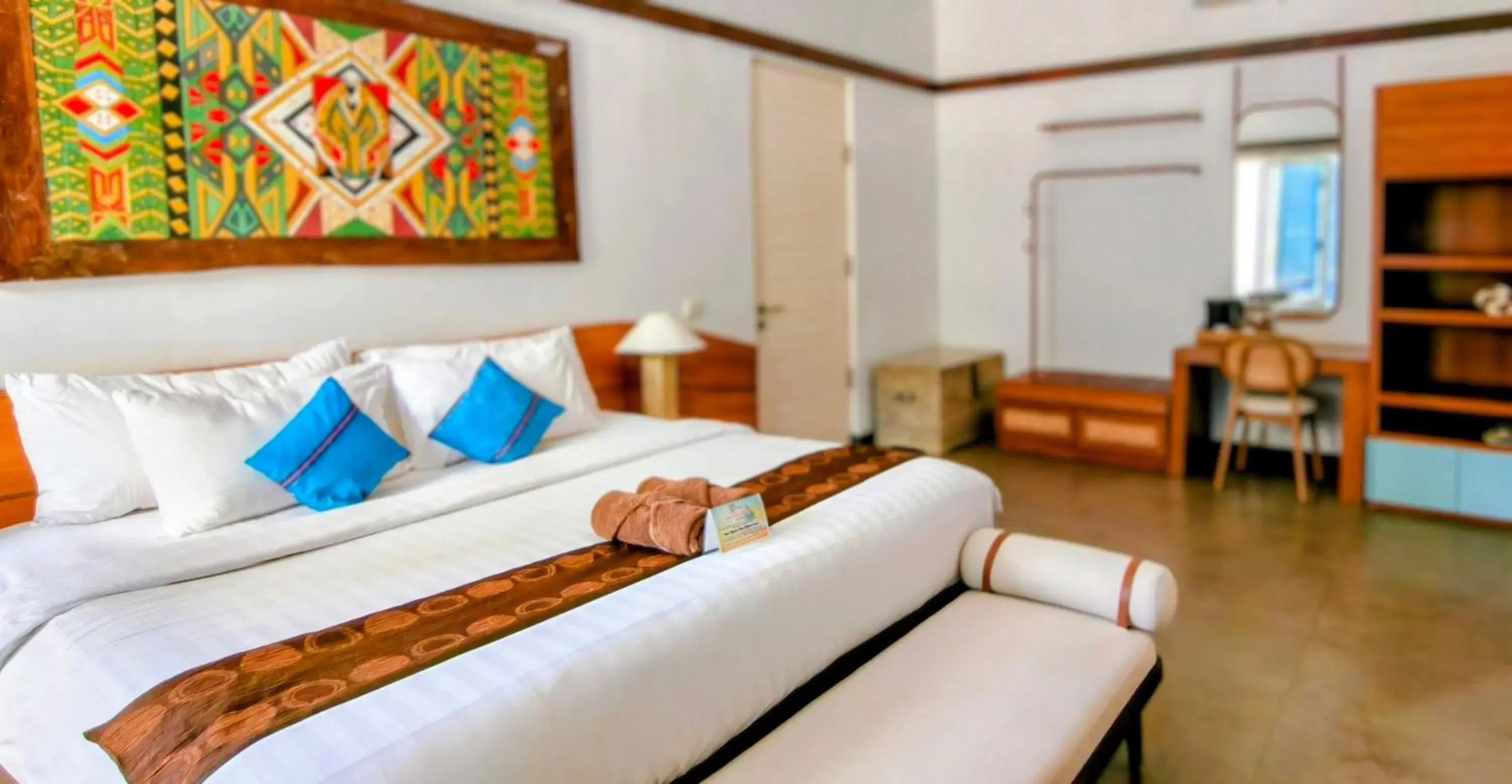 Bedroom, Bed in The Trawangan Resort Bedroom, Bed in The Trawangan Resort