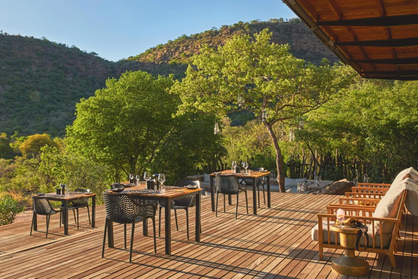 Dining area in Marataba Mountain Lodge