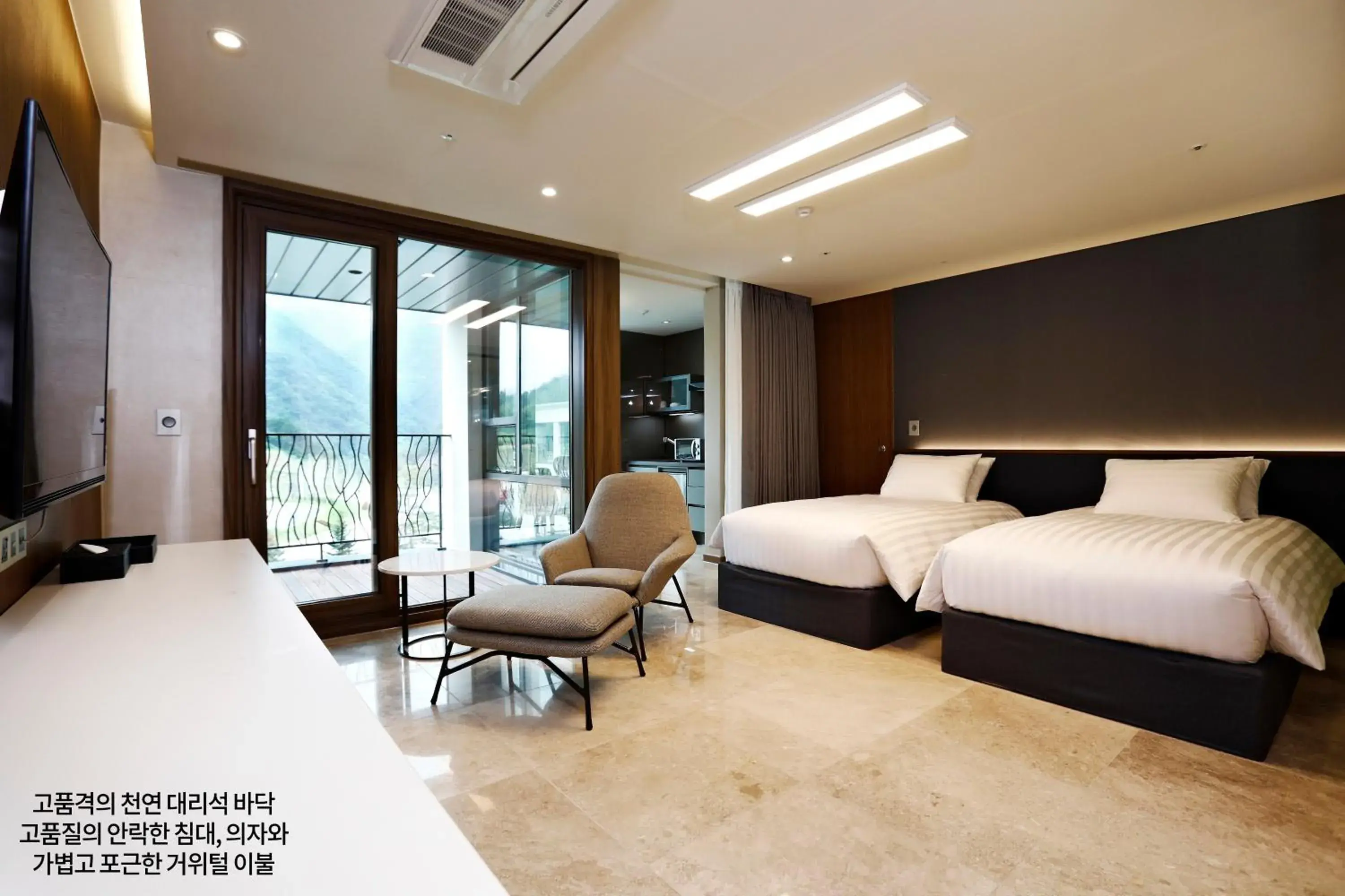 Bed in Pine Forest Jeongseon Alpine Resort Bed in Pine Forest Jeongseon Alpine Resort