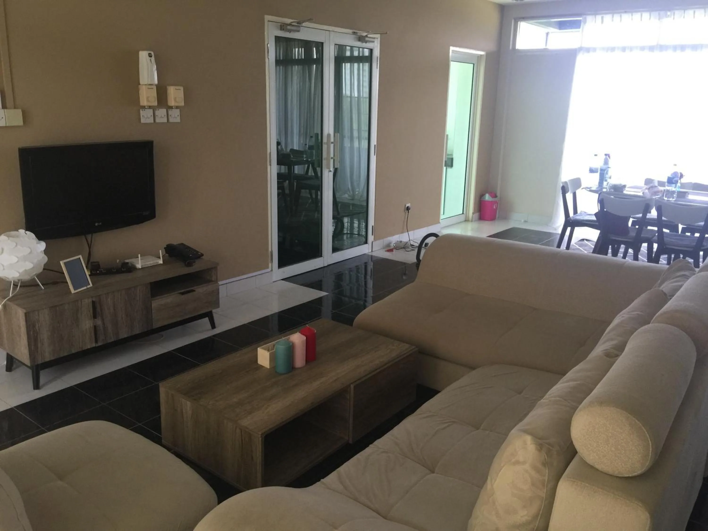 Living room in 3BR Apartment at Kumbang Pasang BSB