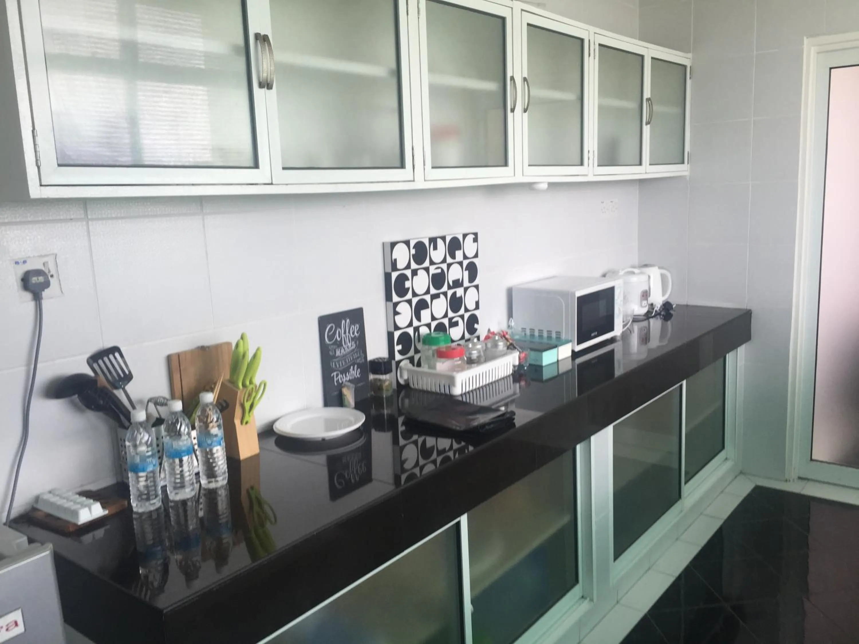 Kitchen or kitchenette in 3BR Apartment at Kumbang Pasang BSB