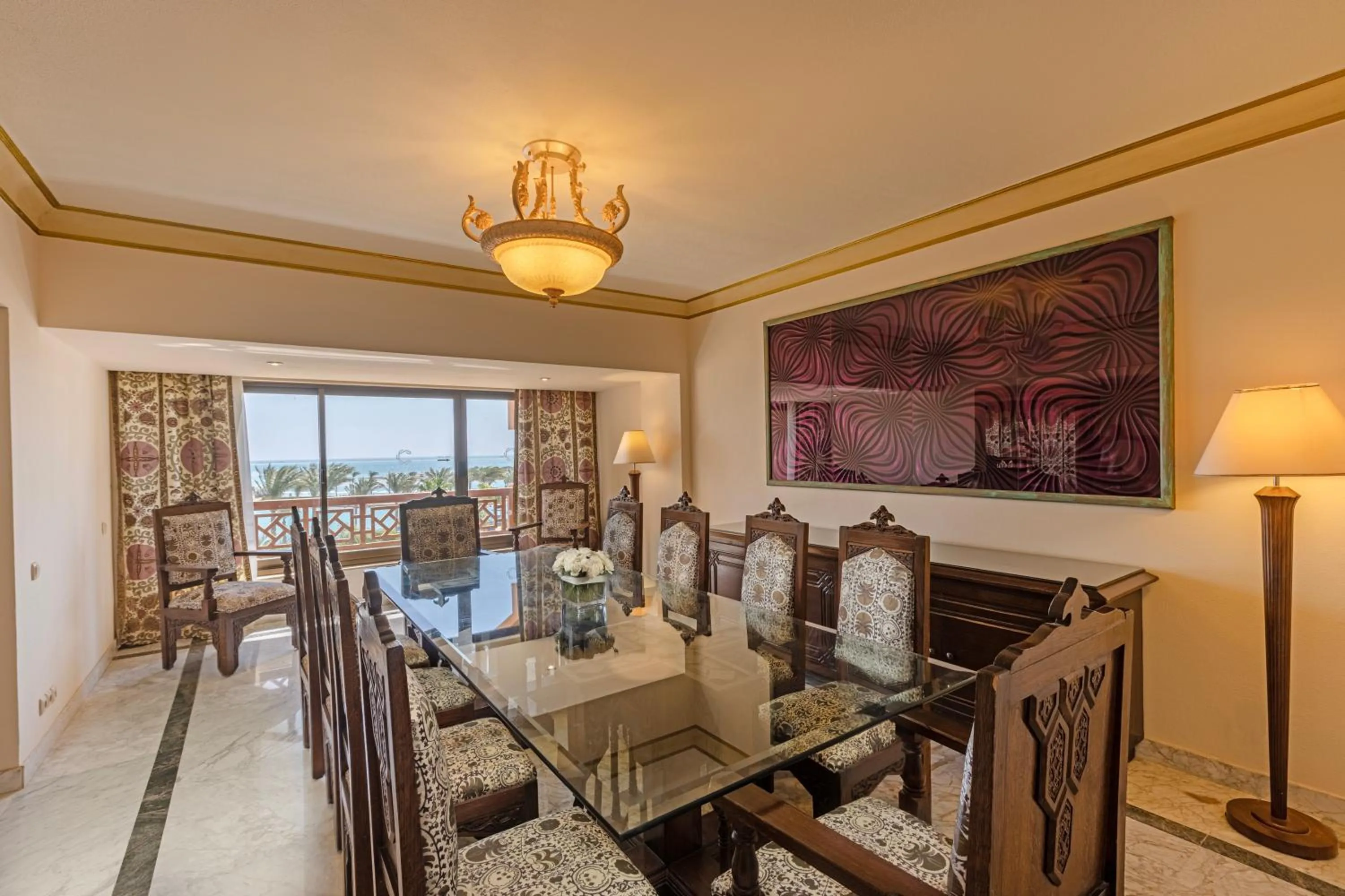 Dining area in Continental Hotel Hurghada