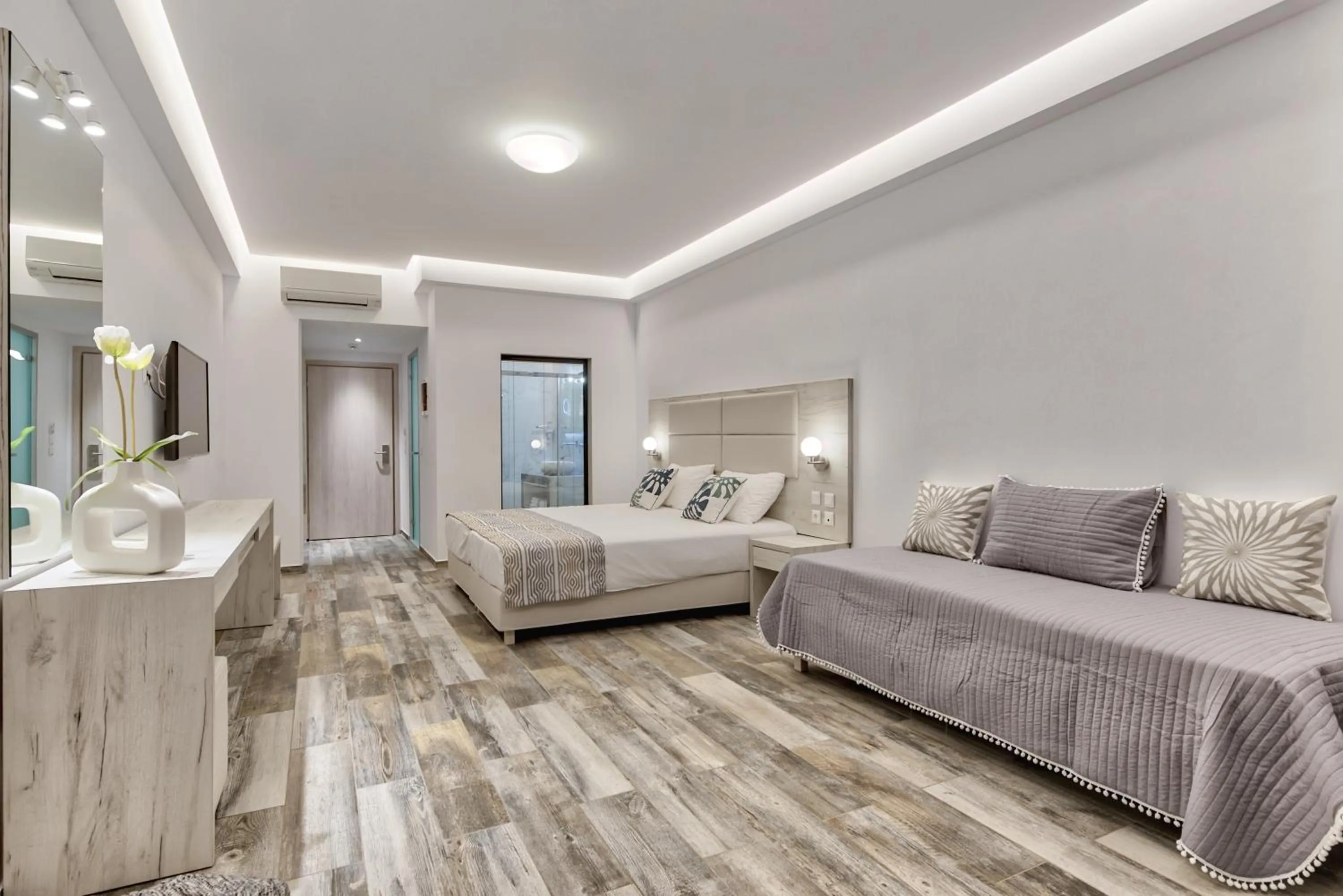 Living room, Bed in Mandala Seafront Suites