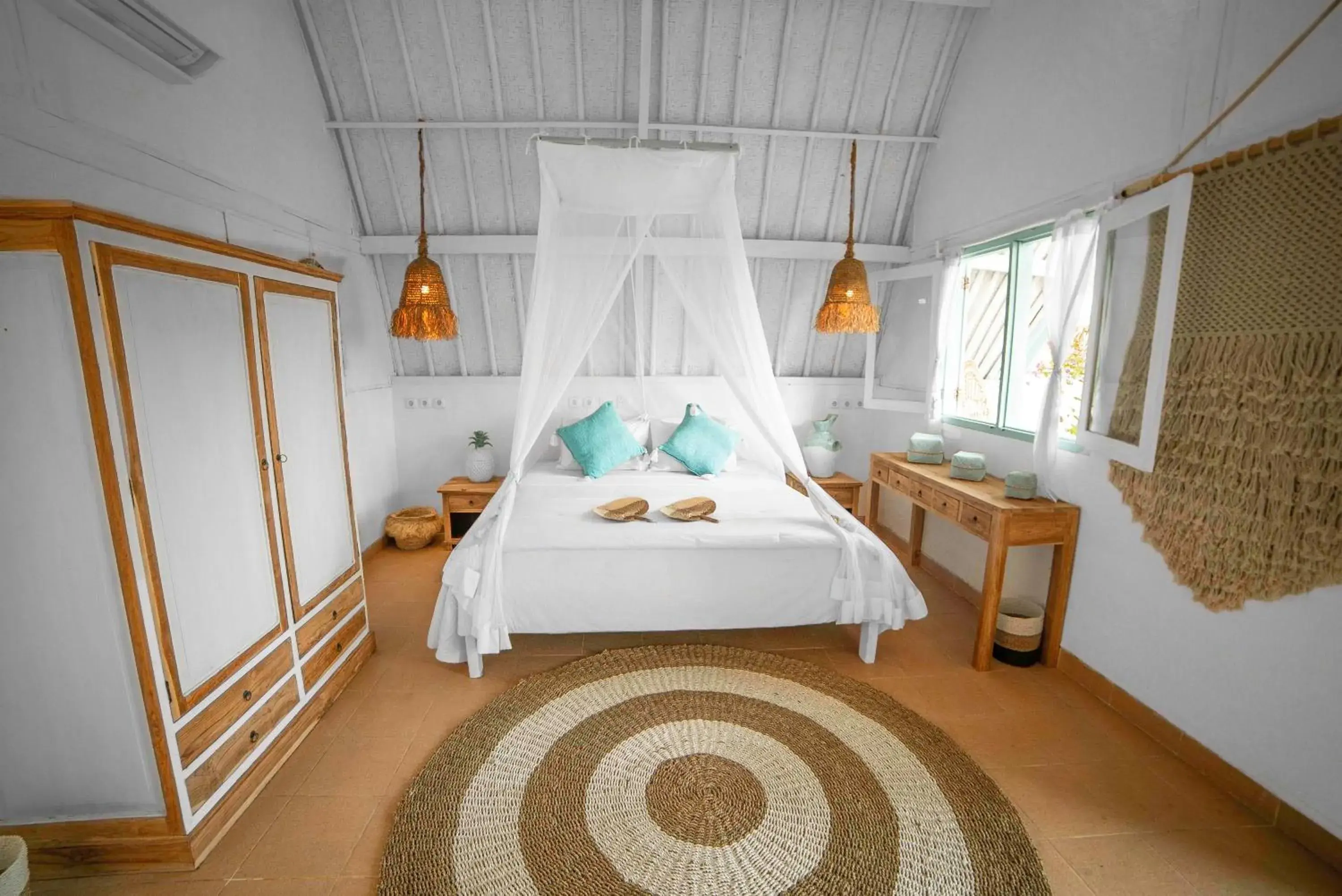 Seating area, Bed in 7SEAS Cottages Seating area, Bed in 7SEAS Cottages