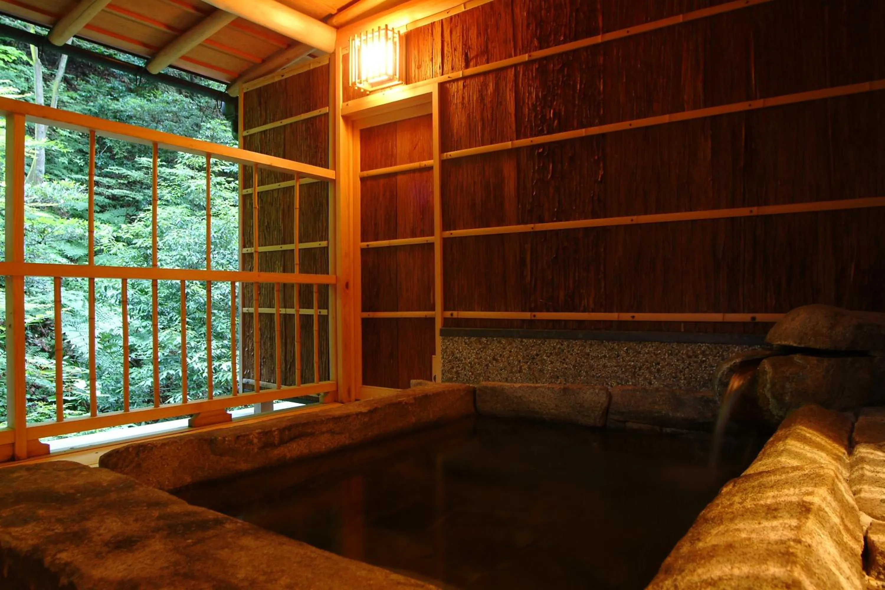 Open Air Bath in Kinosaki Onsen Nishimuraya Hotel Shogetsutei