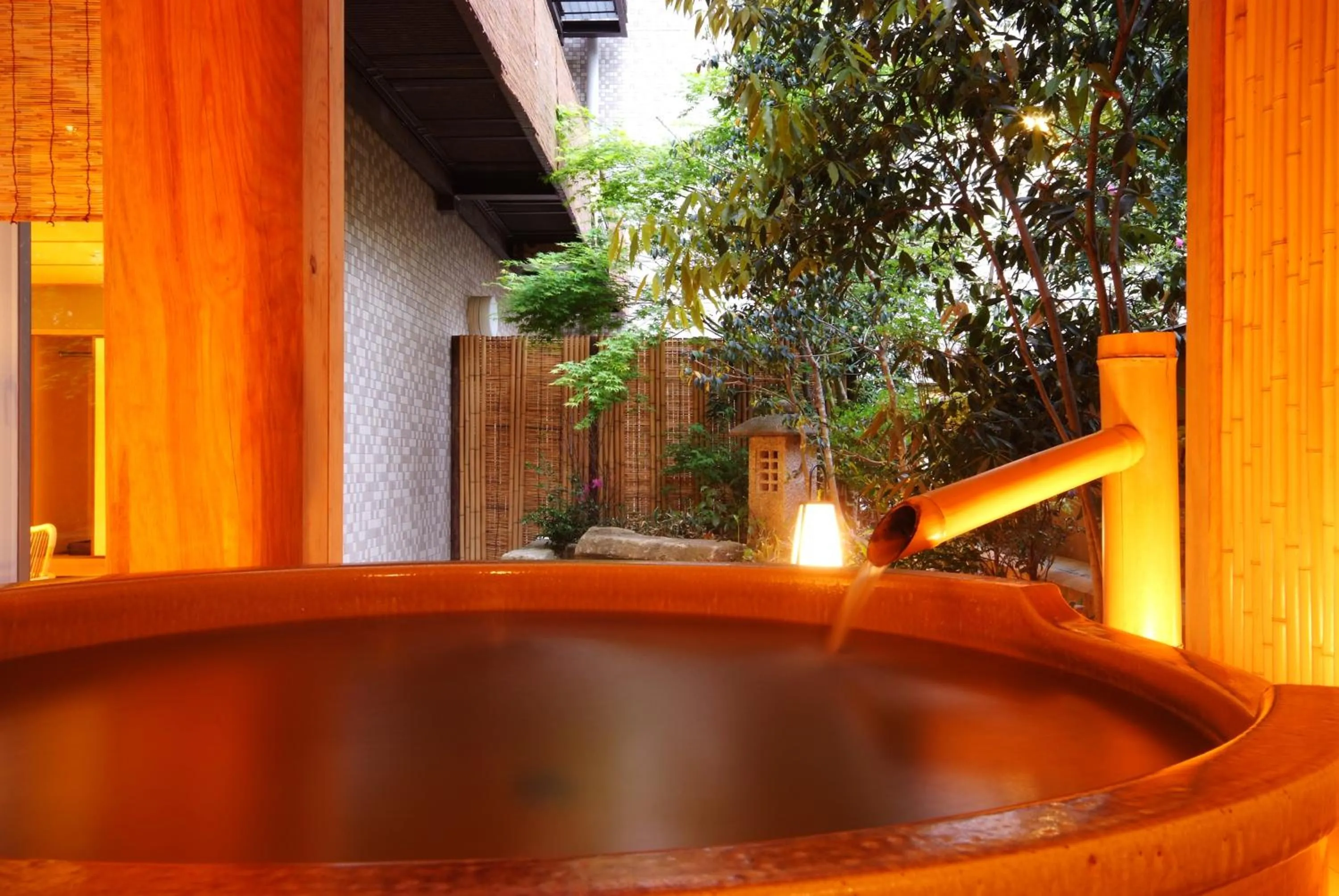 Open Air Bath in Kinosaki Onsen Nishimuraya Hotel Shogetsutei